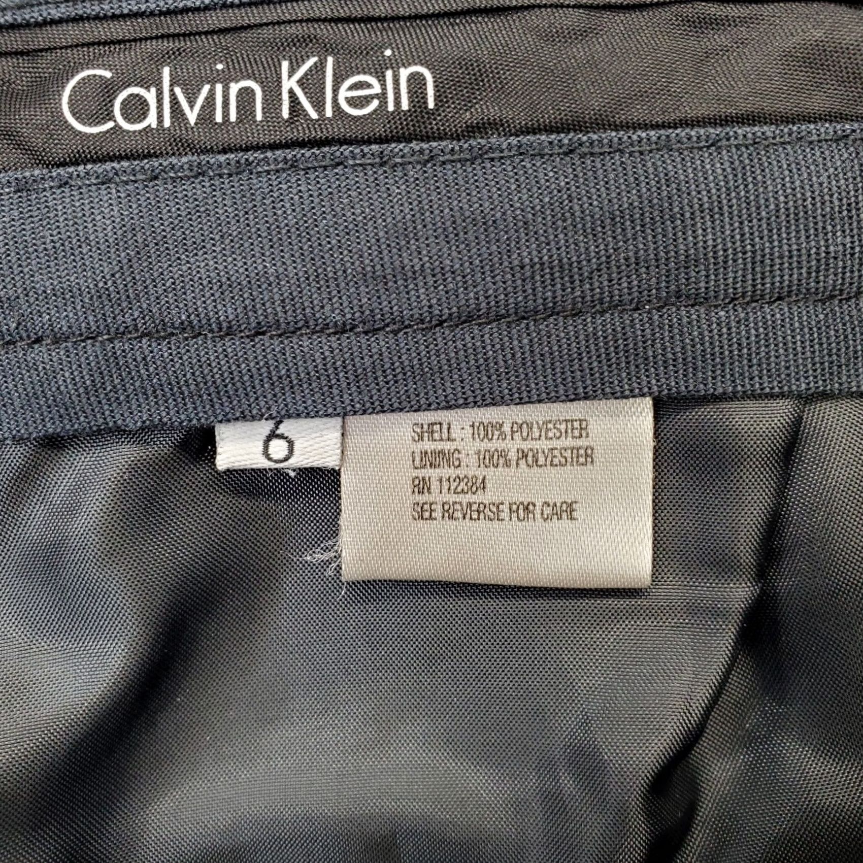 Calvin Klein Calvin Klein Dress Pants Womens Size 6 Black Flat Front Bootcut Formal Pants Size 28" / US 6 / IT 42 - 7 Thumbnail