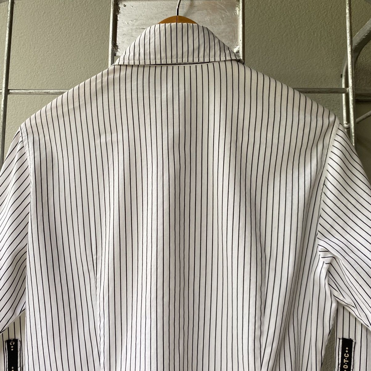 MCM MCM White Black Stripe Shirt Size M / US 6-8 / IT 42-44 - 9 Thumbnail