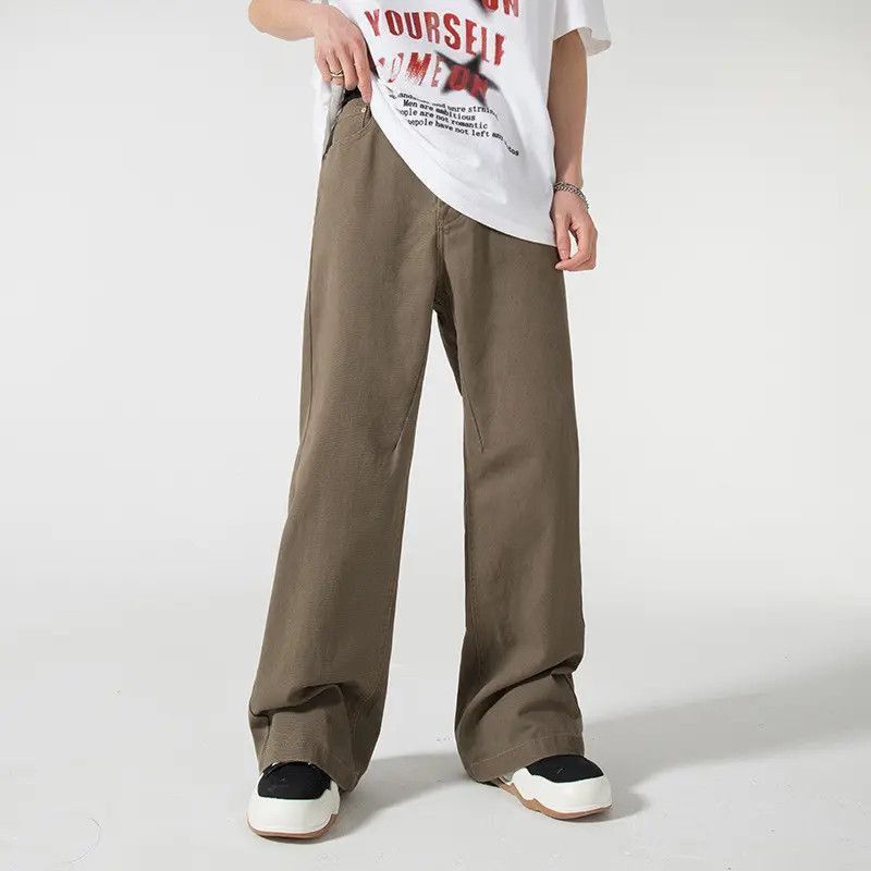 Japanese Brand Loose wide leg straight leg solid color jeans Size US 32 / EU 48 - 5 Thumbnail