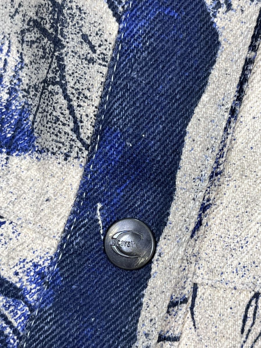 Roberto Cavalli Vintage Renaissance Roberto Cavalli Napoleon Denim Jacket Size XS / US 0-2 / IT 36-38 - 8 Thumbnail