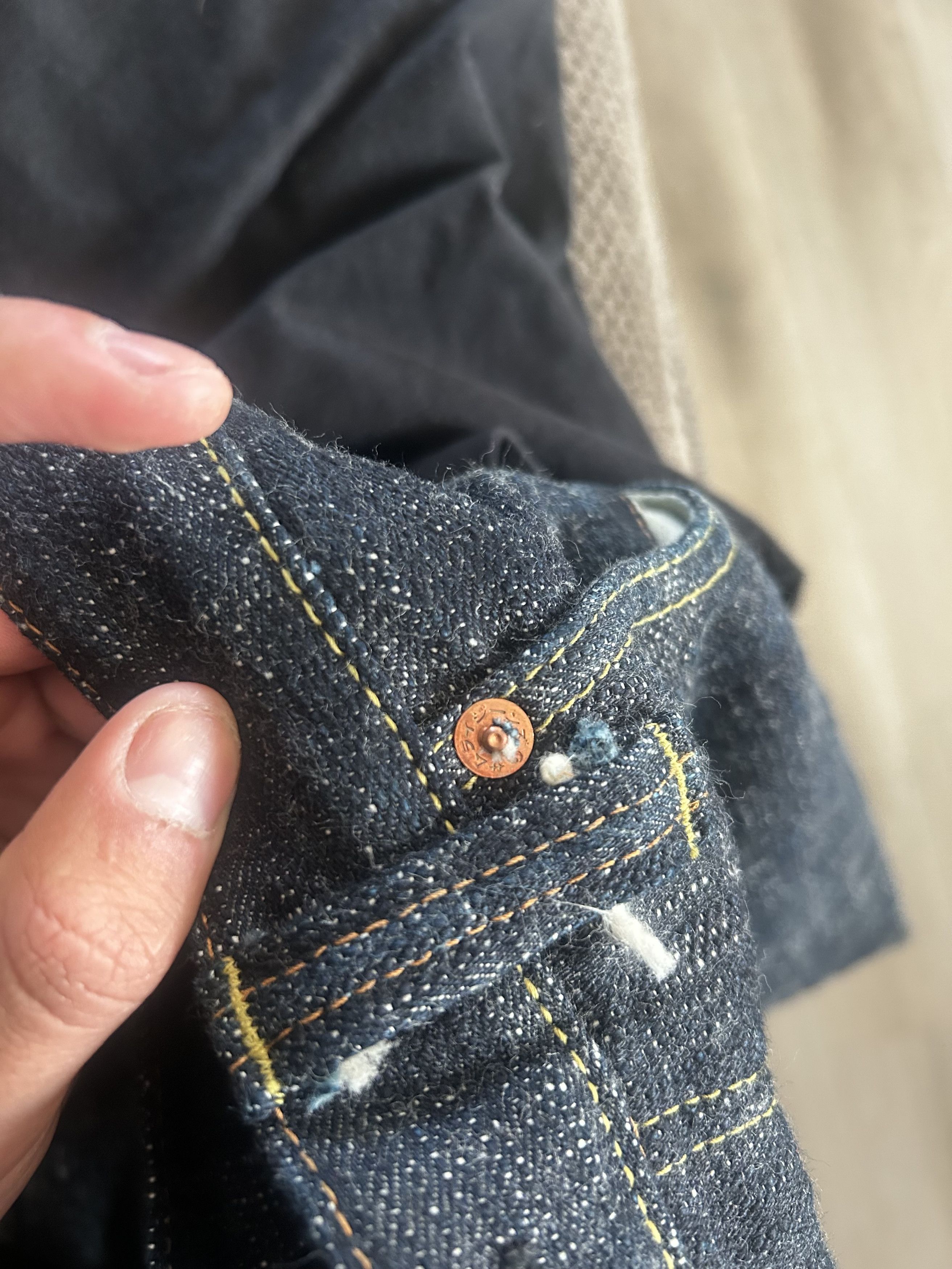 Samurai Jeans RARE samurai jeans S3000XX 17oz CRAZY designs Size US 34 / EU 50 - 8 Thumbnail