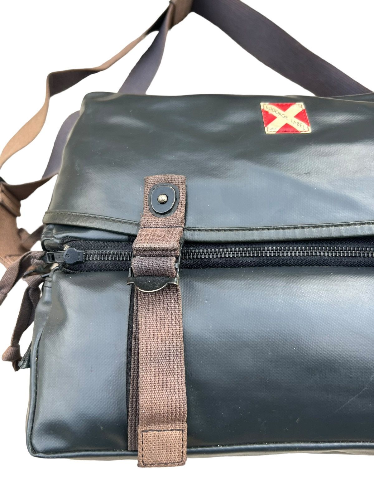Japanese Brand Vintage Luggage Label Yoshida Tarpaulin Messenger Bag Size ONE SIZE - 7 Thumbnail