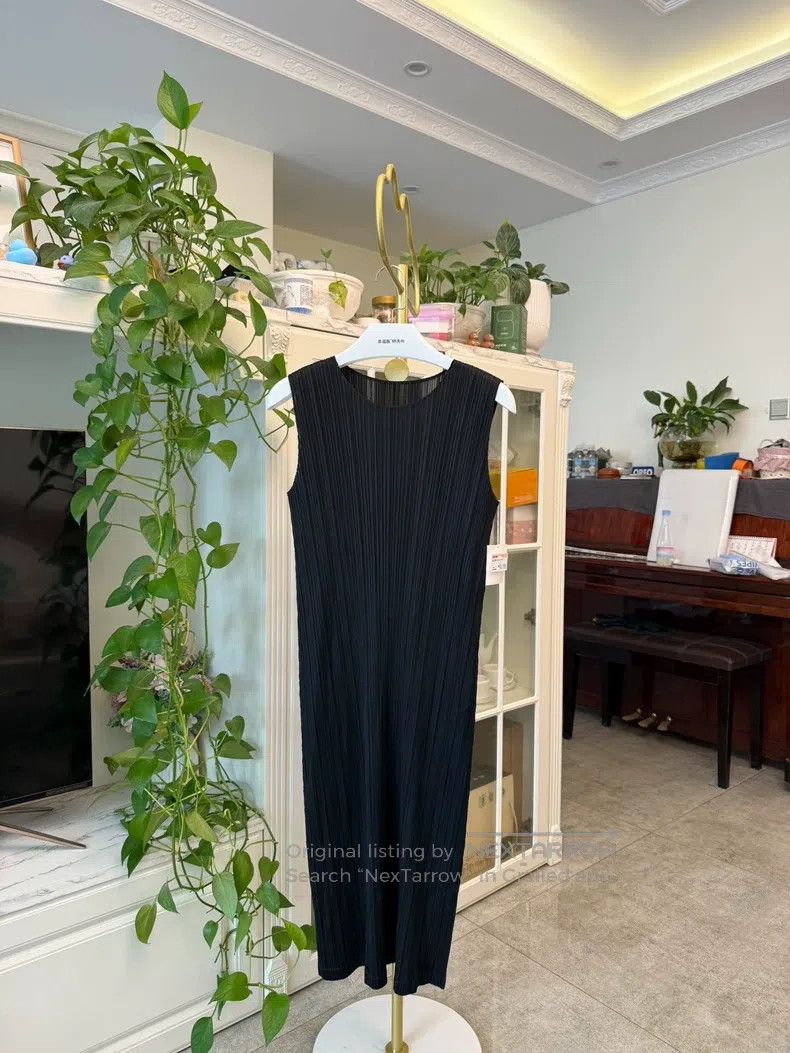 Issey Miyake Issey Miyake Black Sleeveless Camisole Dress Size M / US 6-8 / IT 42-44 - 1 Thumbnail