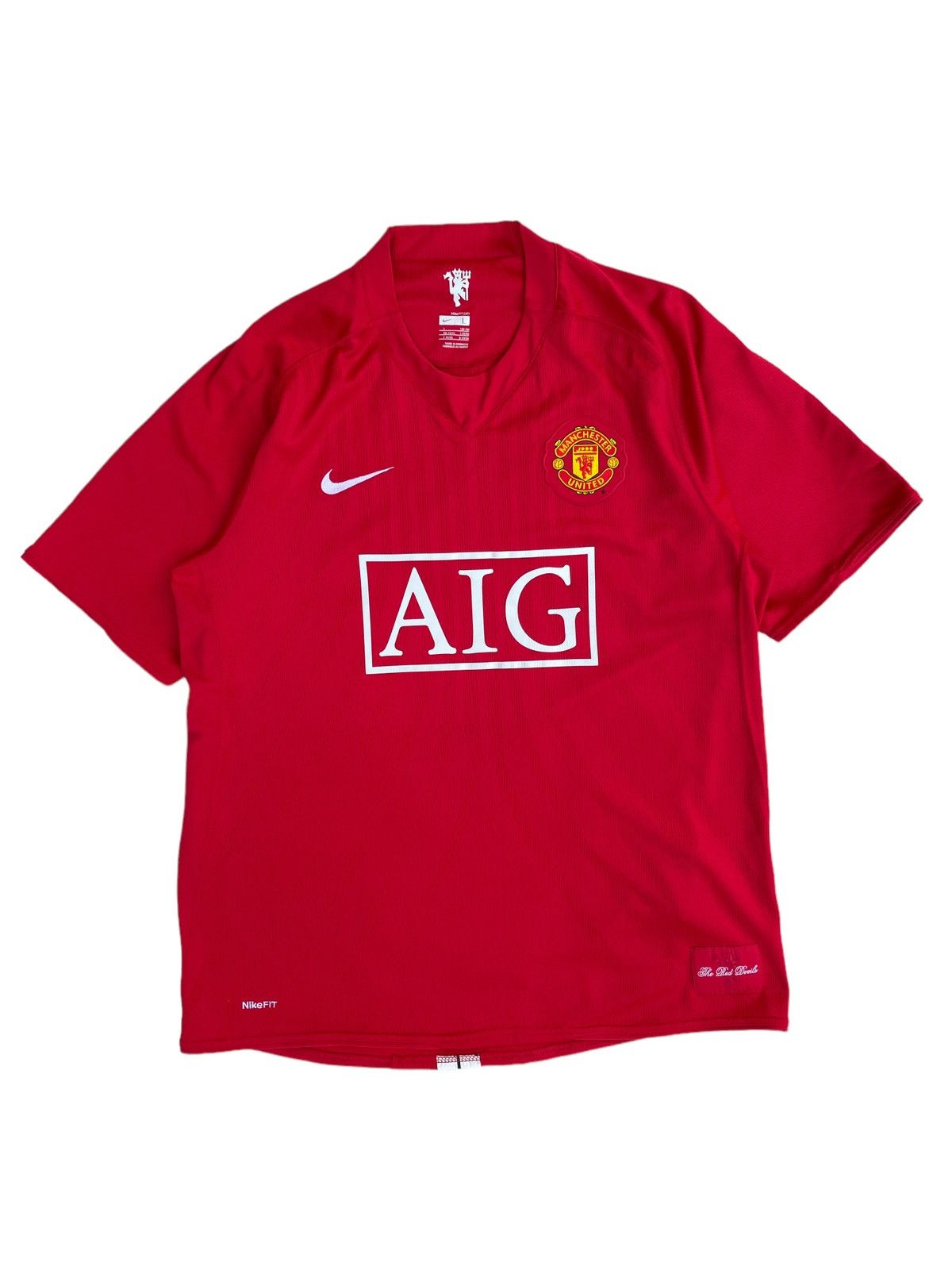 Nike Manchester United 2007/08 Home Kit Soccer Jersey