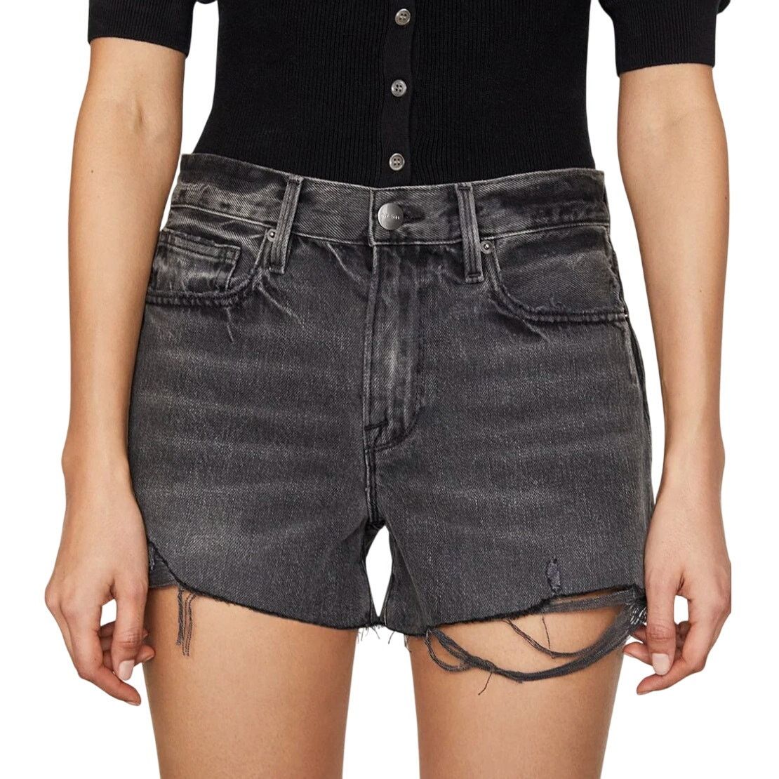 Frame Frame Le Brigette Short Raw Edge Harbor Way Destruct Size 24 Size 24" / US 00 / IT 34 - 1 Thumbnail