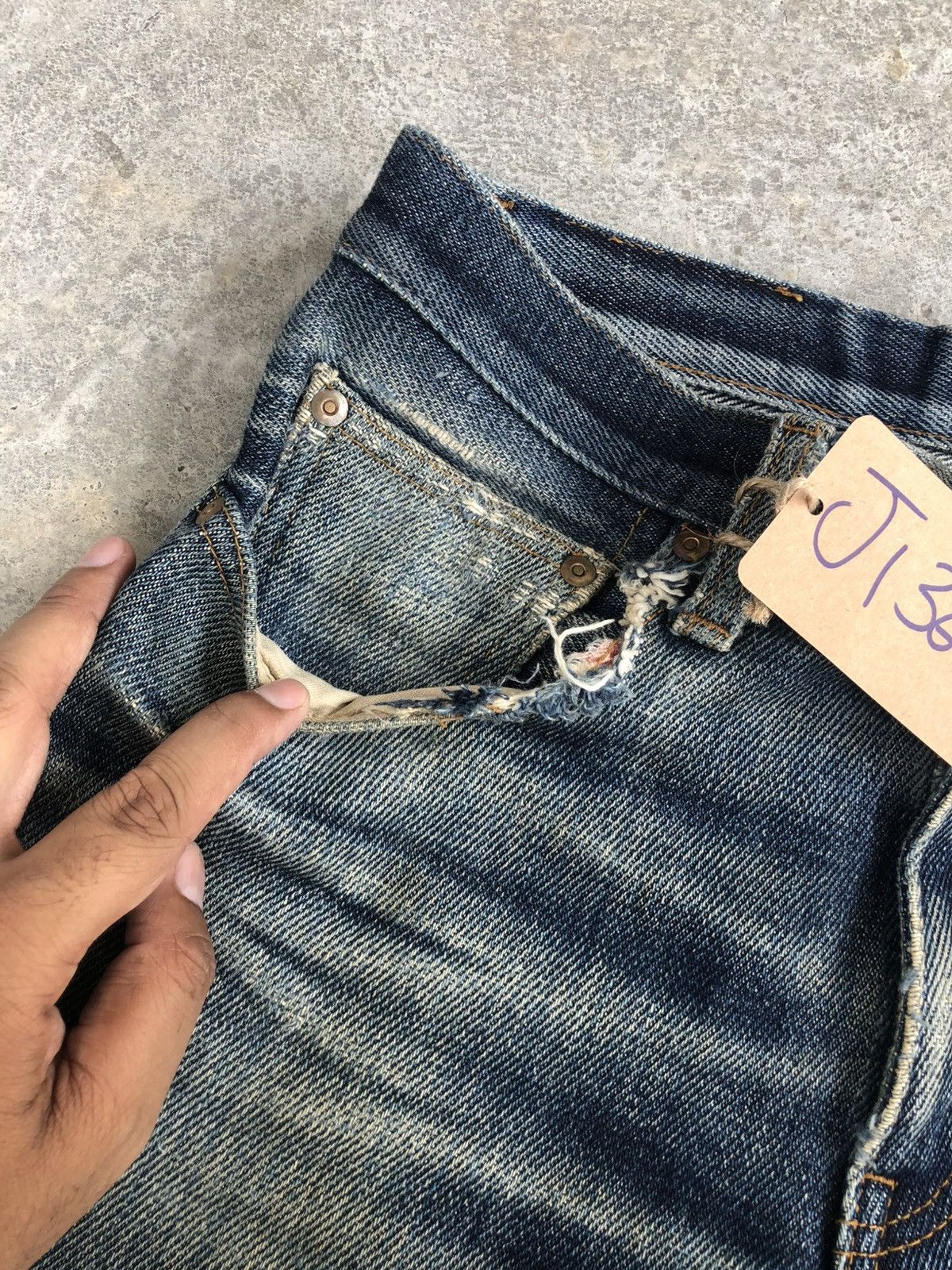 KOJIMA GENES Kojima Genes Distressed Jeans Broken Size US 30 / EU 46 - 15 Thumbnail