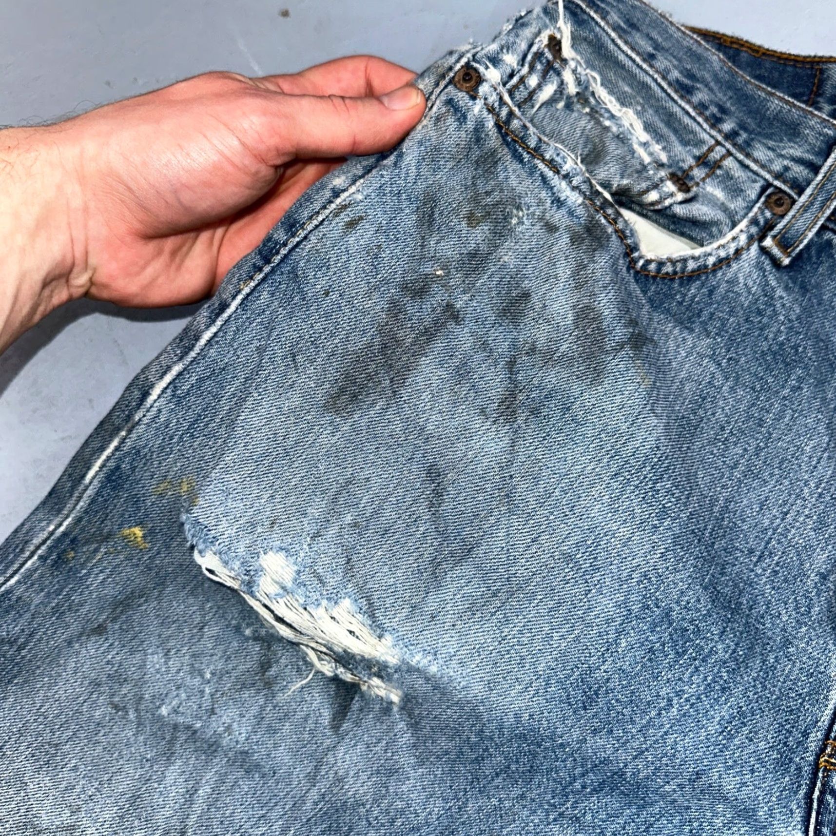 Levi's VINTAGE Levi's 501 Jeans Straight Levi's Men 31x32 Blue Denim 90s 501 Series Regular Mens Jeans Size US 31 - 7 Thumbnail
