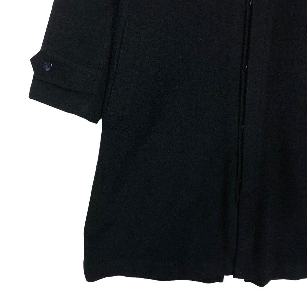 Yohji Yamamoto ☄️Rich Black - Fly Coats Wool Long Jacket Y’s Yohji Yamamoto Size US M / EU 48-50 / 2 - 4 Thumbnail
