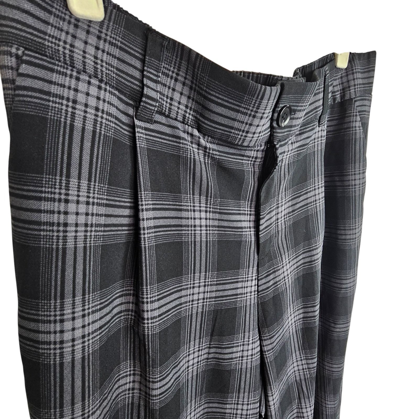 Corridor Torrid Plaid Challis Trouser Pants 14 Dark Academia Wide Leg Size 36" / US 14 / IT 50 - 4 Thumbnail