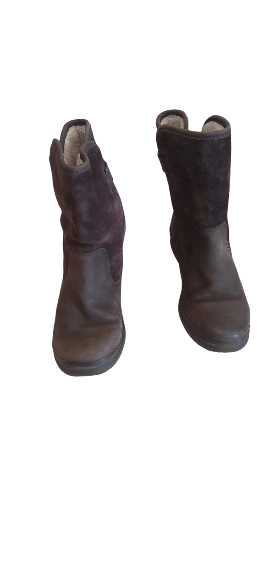 Ugg UGG Simmens Suede Leather Waterproof Shearling Boots Size US 8 / IT 38 - 2 Thumbnail