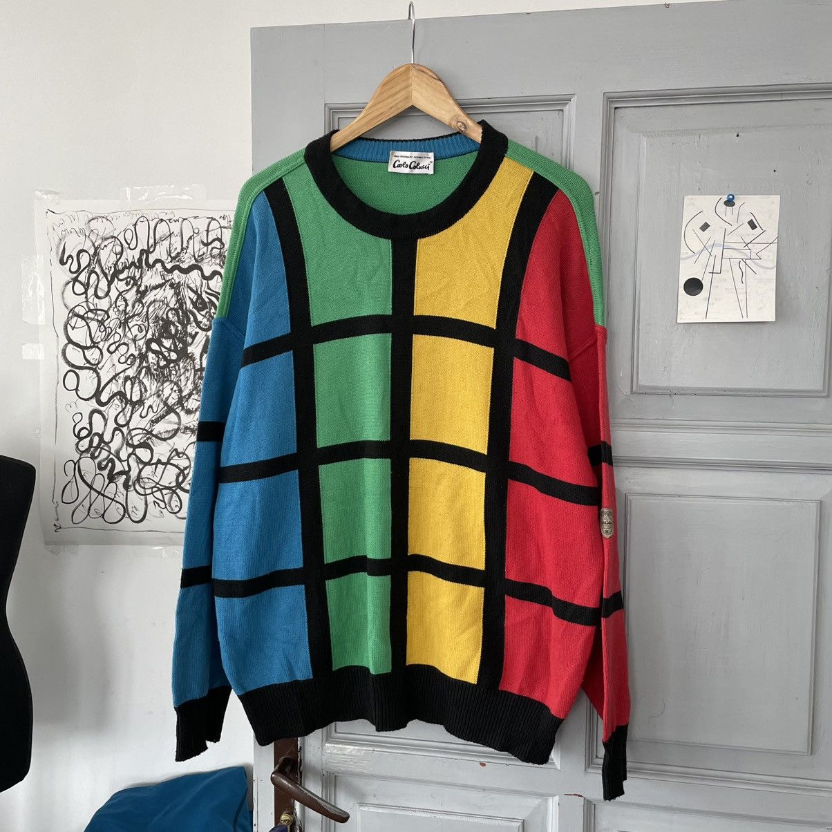 Carlo Colucci × Vintage Vintage Carlo Colucci sweatshirt jumper y2k Size US L / EU 52-54 / 3 - 1 Thumbnail
