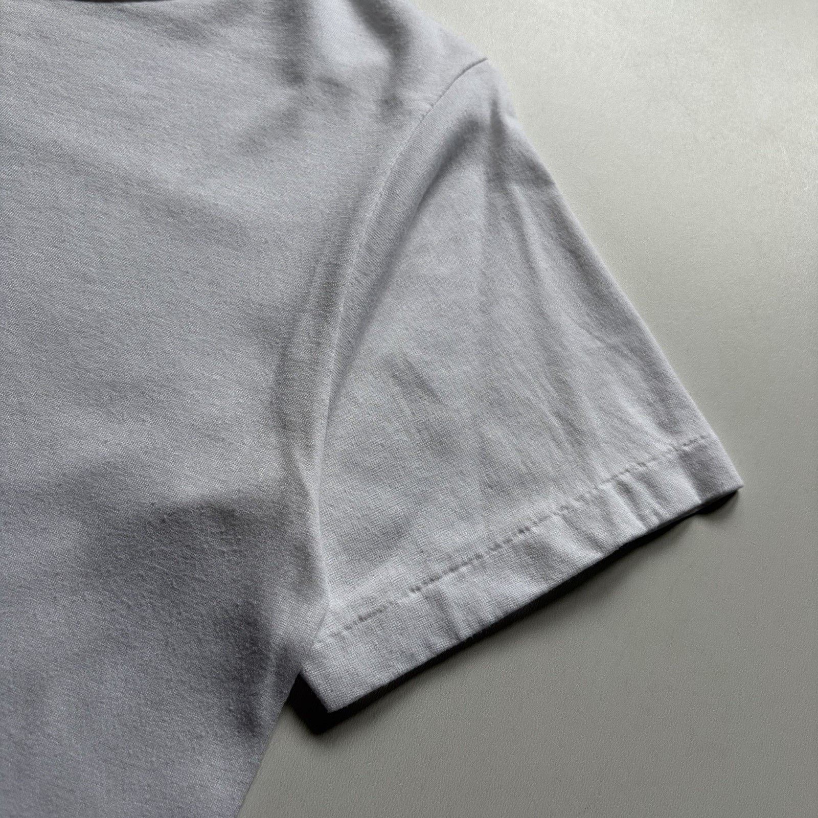 Vintage Vintage White Blank Shirt Small 90s Single Stitch 50/50 Rare Size US S / EU 44-46 / 1 - 2 Thumbnail