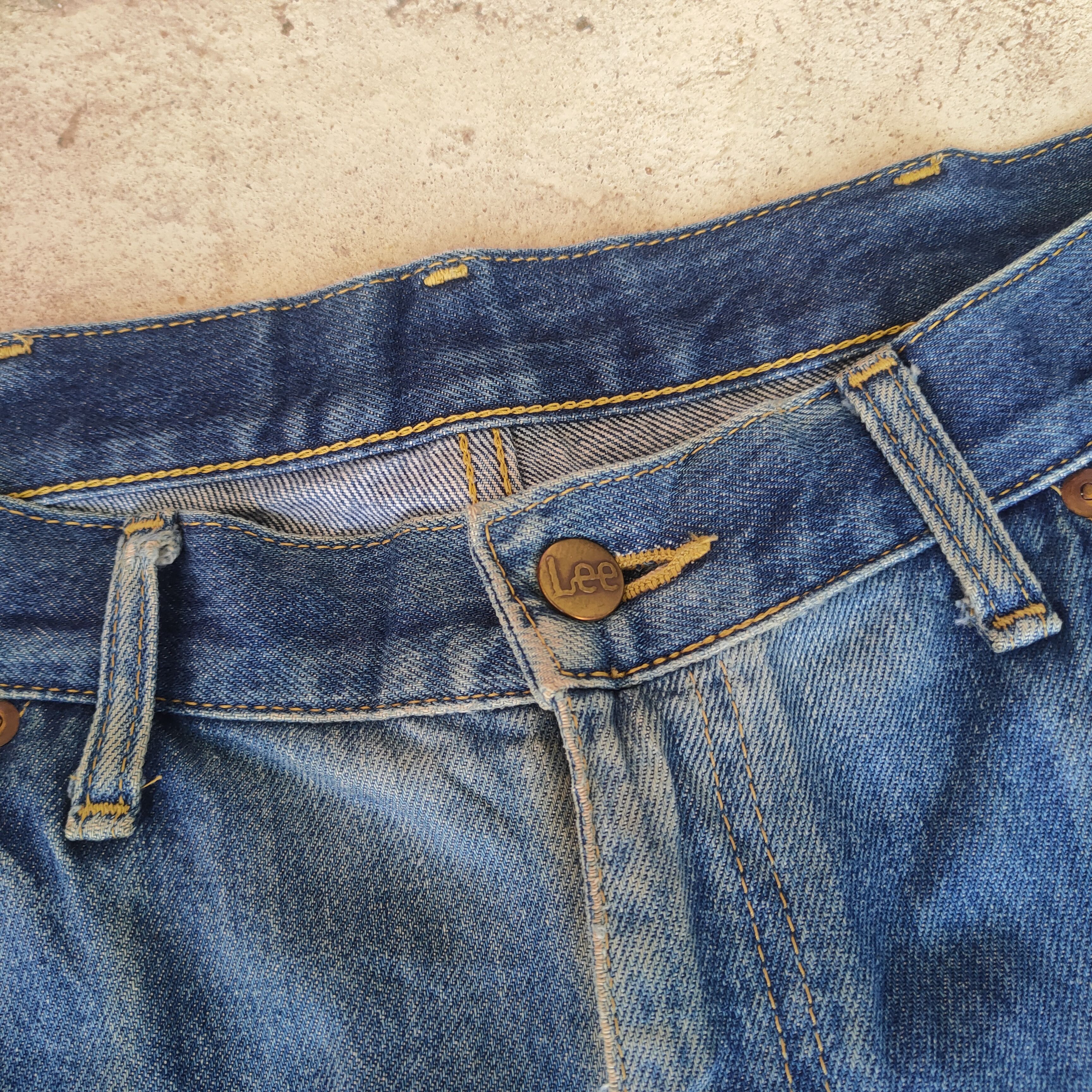 Jean × Lee W38 VINTAGE LEE FADED DISTRESSED JEAN PANTS Size US 38 / EU 54 - 5 Thumbnail