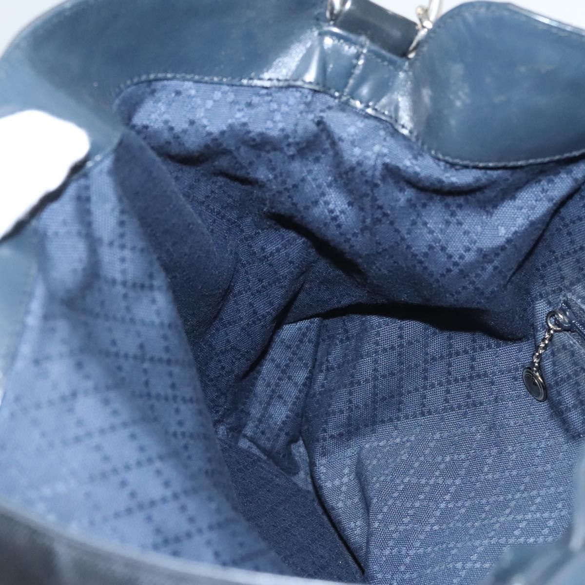 Gucci GUCCI Bamboo Hand Bag Canvas Navy Silver 001 001 Size ONE SIZE - 17 Thumbnail