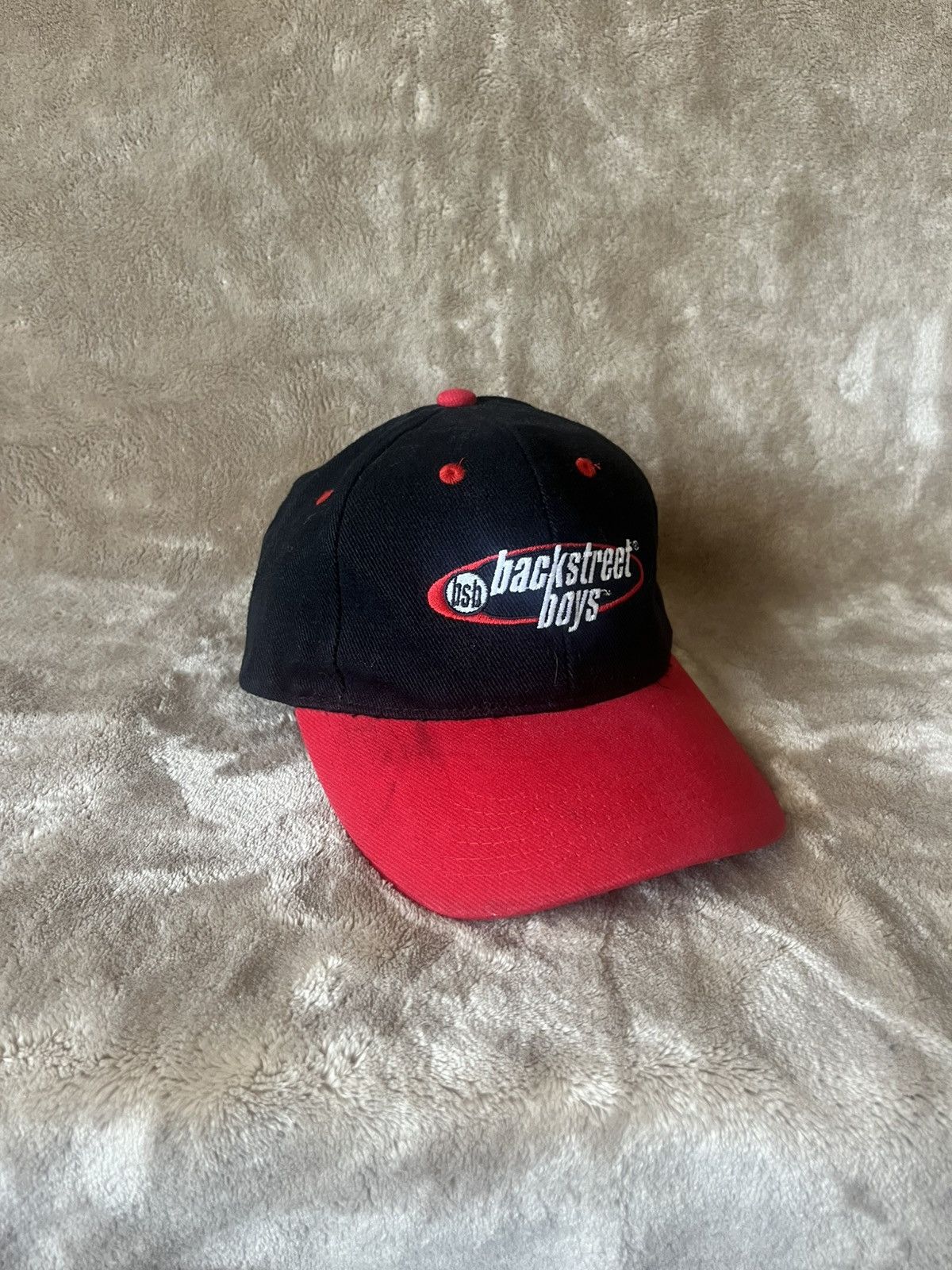 Giant Vintage 2000’s Back Street Boys band Canvas Embroidered hat Size ONE SIZE - 1 Thumbnail
