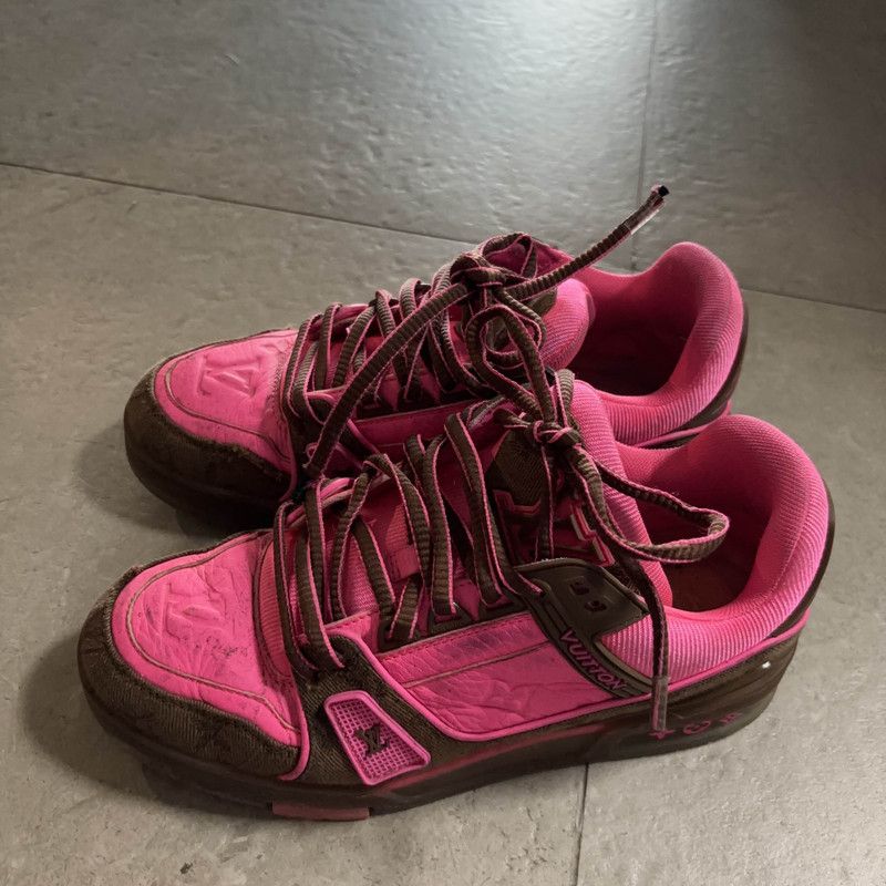 Louis Vuitton Louis Vuitton Trainer Sneakers in Rose Red 0089 Size US 7.5 / EU 40-41 - 1 Thumbnail