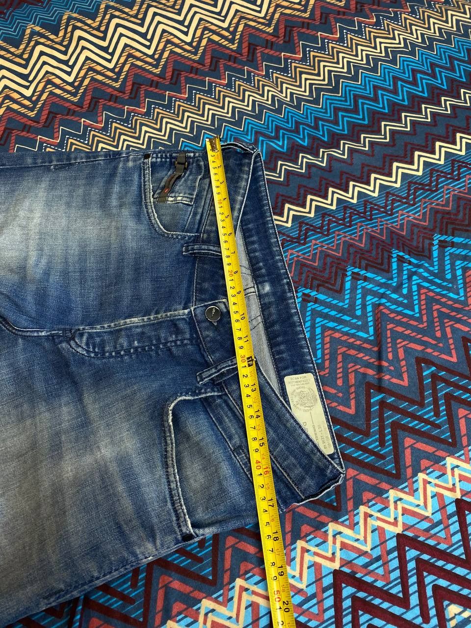 Diesel × Japanese Brand × Vintage Vintage Diesel D-BAZER Baggy Jeans Big Diesel Logo Size US 31 - 6 Thumbnail