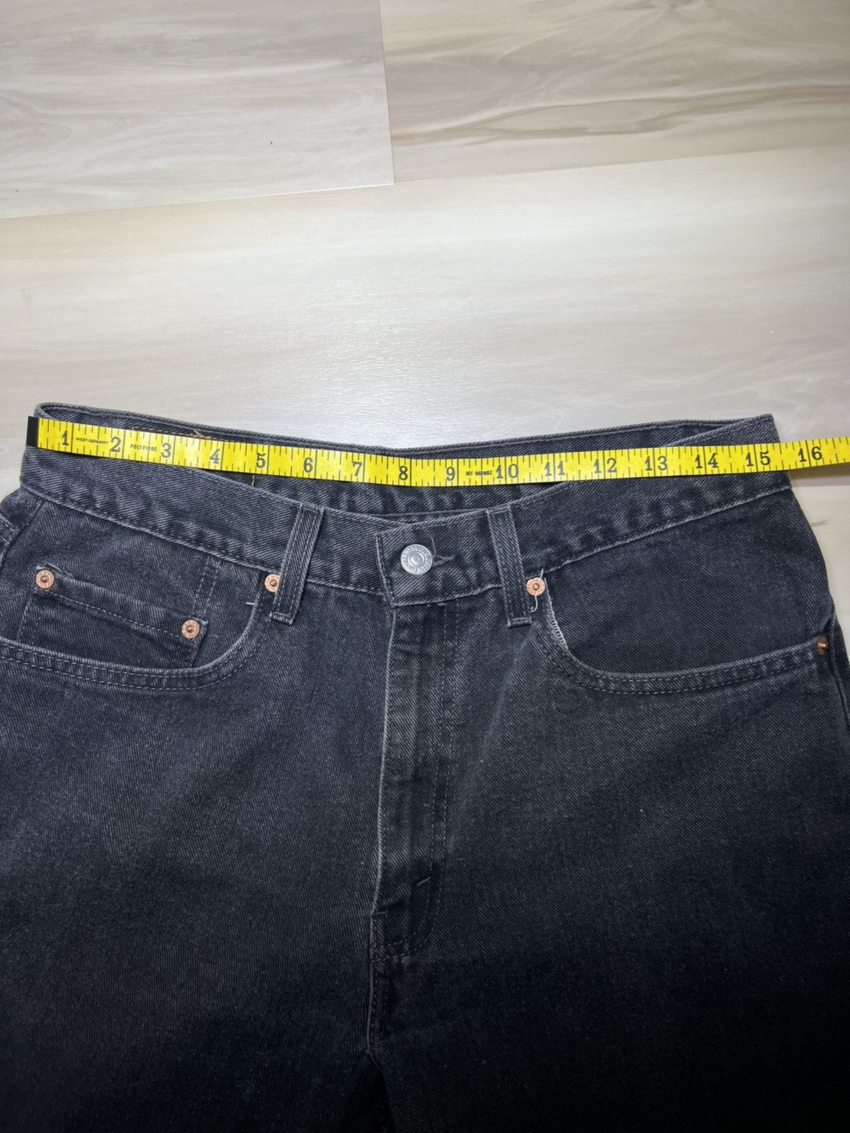 Levi's × Levi's Vintage Clothing Levis 550 Relaxed Fit Mens Size 33x32 Black Denim Jeans 2001 Size US 33 - 3 Thumbnail
