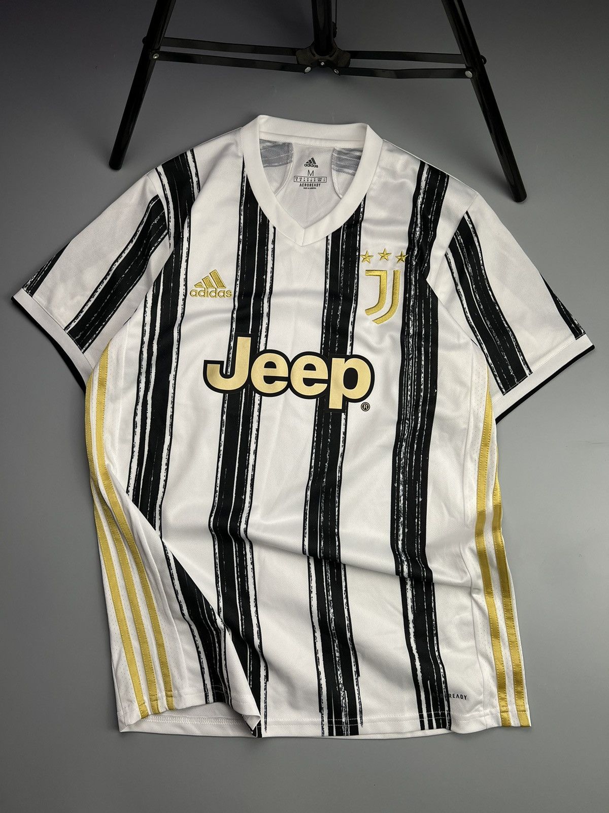 image of Adidas x Soccer Jersey F.c. Juventus (Ronaldo) 2020 Jersey in White, Men's (Size Medium)