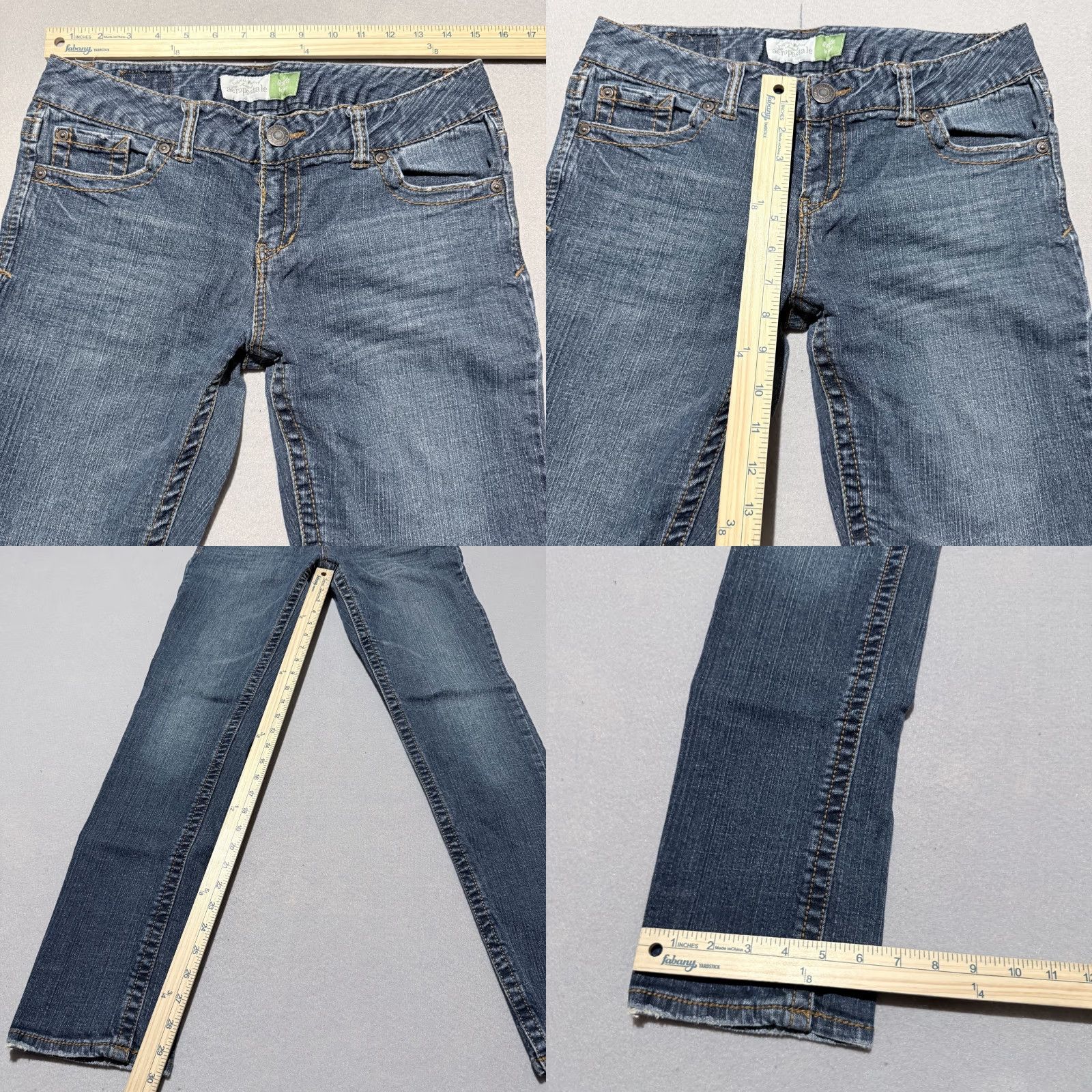 Vintage Aéropostale Bayla Jeans Women's Blue Denim Low Rise Skinny Fit Stretch - 9/10 Jeans Size 32" / US 10 / IT 46 - 9 Thumbnail