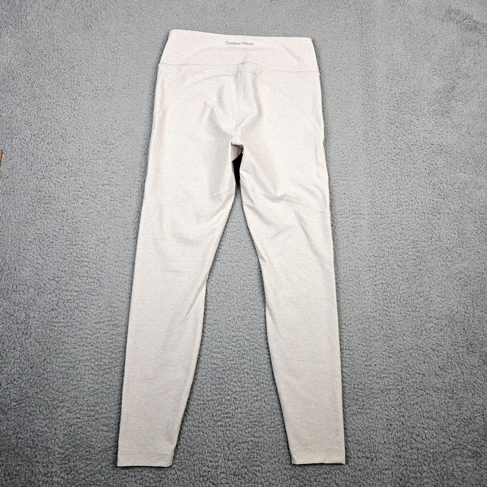 Outdoor Voices Outdoor Voices Women's Skinny Legging Yoga Activewear Pants Stripes Size S Ivory Size 28" / US 6 / IT 42 - 2 Thumbnail