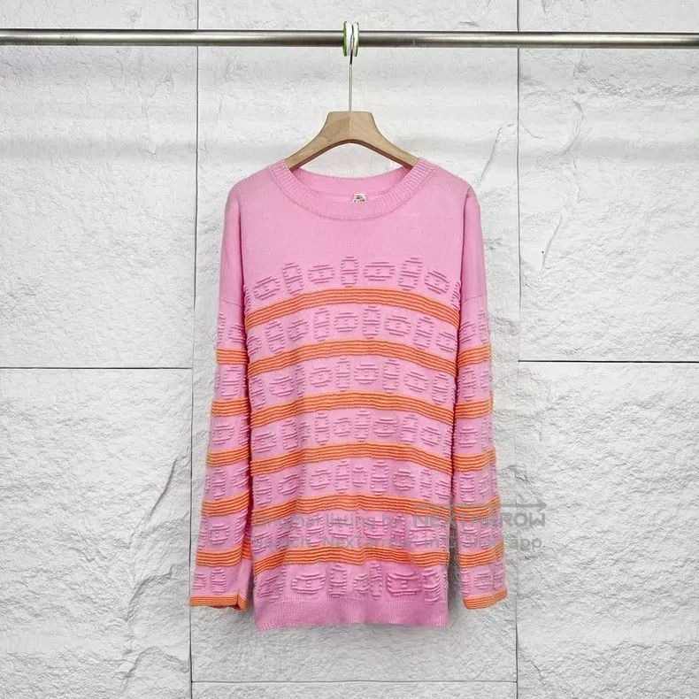 Hermes Hermes Pink Knitted Sweater Size XXS / US 00 / IT 34 - 1 Thumbnail