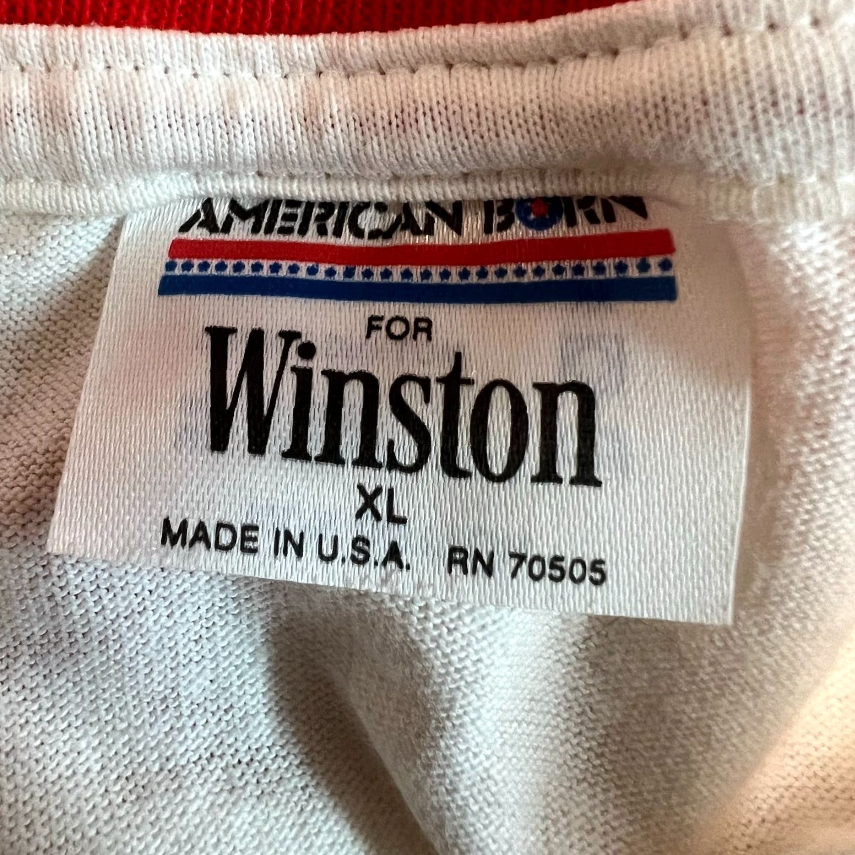 Vintage Vintage Winston NASCAR Racing Team T-Shirt Men XL White Cotton Logo Graphic Tee Size US XL / EU 56 / 4 - 6 Thumbnail