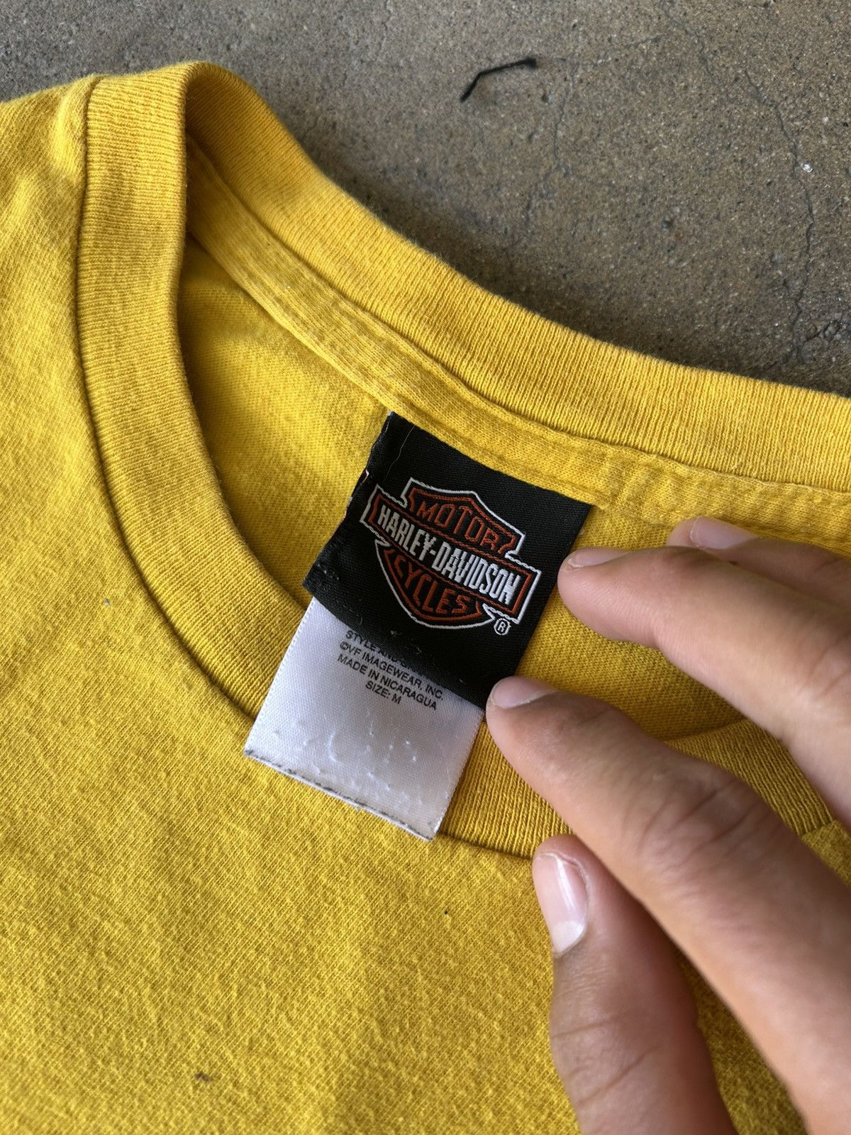 Harley Davidson harley davidson belmont ohio yellow miner tee Size US M / EU 48-50 / 2 - 5 Thumbnail