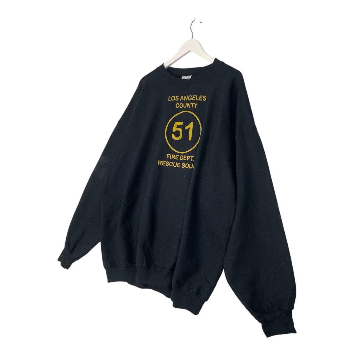Designer × Vintage Vintage Hoodie/sweater Los Angeles County Fire Dept Squad 51 Size US XXL / EU 58 / 5 - 2 Thumbnail