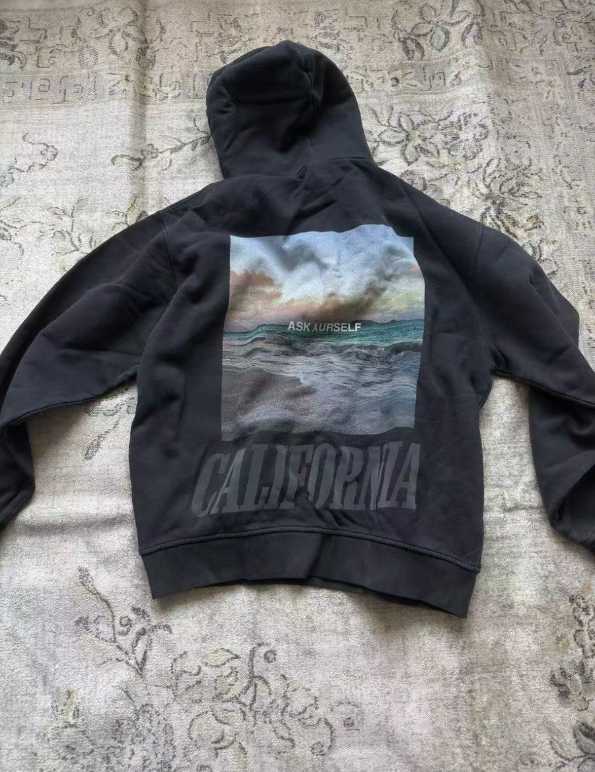 Askyurself Askyurself California Landscape Washed Black Hoodie Size US S / EU 44-46 / 1 - 1 Thumbnail