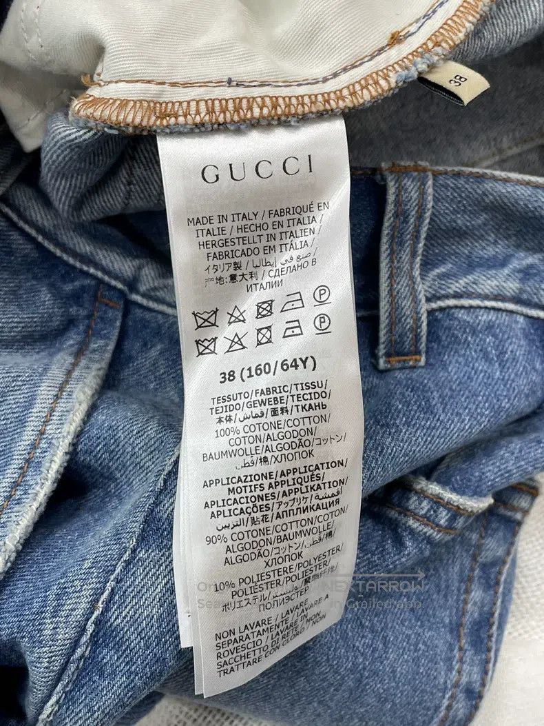 Gucci Gucci Blue denim small apple short skirt Size 25" / US 0 / IT 36 - 5 Thumbnail