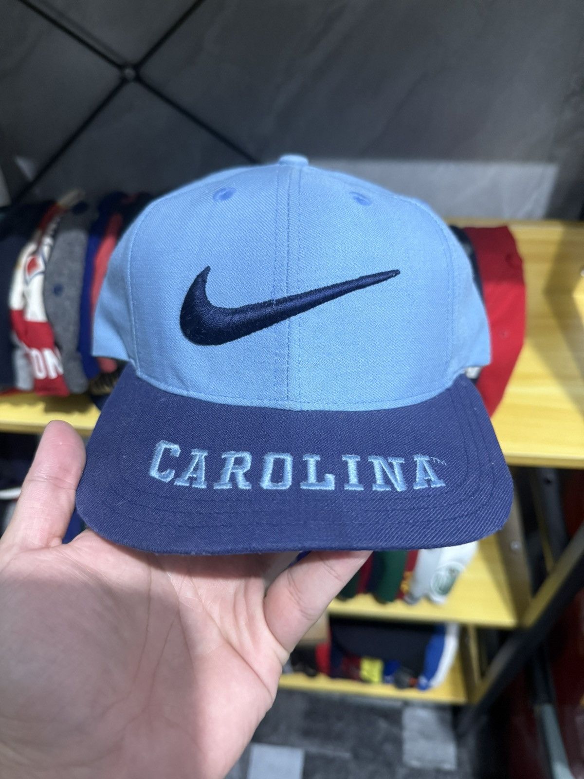 90s nike UNC north carolina tar heels team sport snapback