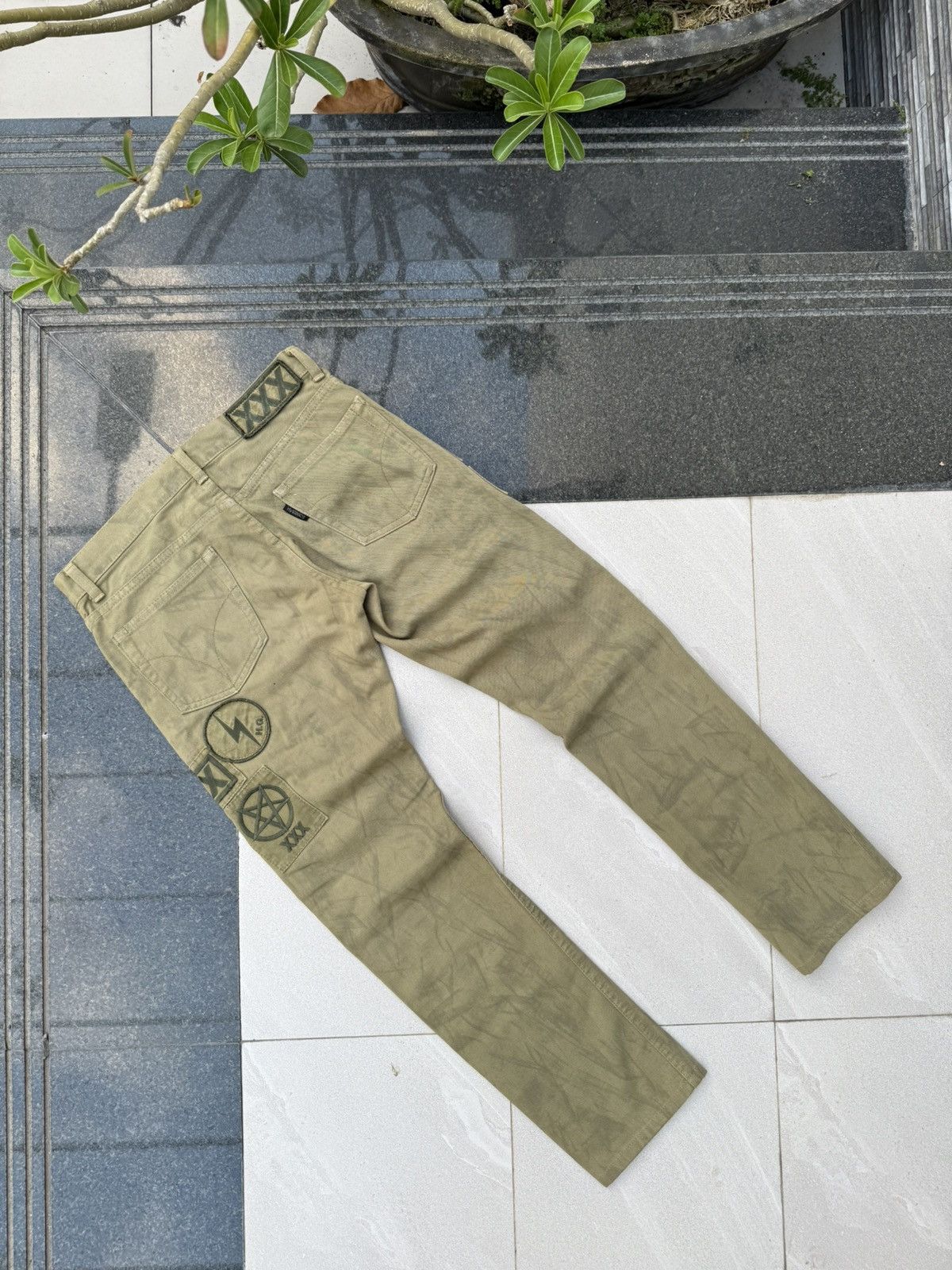 Hysteric Glamour 90’s HYSTERIC GLAMOUR HELL STAR MULTI LOGO Y2K CASUAL PANTS Size US 30 / EU 46 - 2 Thumbnail
