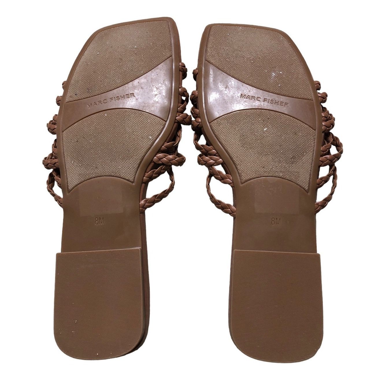 Marc Fisher Marc Fisher Lelina Flat Slide Sandal Dark Natural Size 8 Size US 8 / IT 38 - 5 Thumbnail