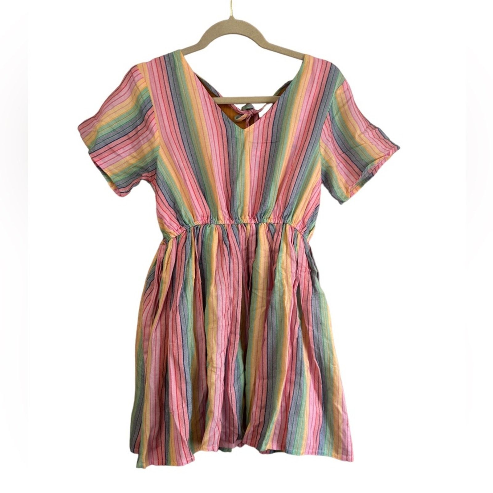 Other NWT DAISY STREET MINI SMOCK RAINBOW DRESS Size S / US 4 / IT 40 - 1 Thumbnail