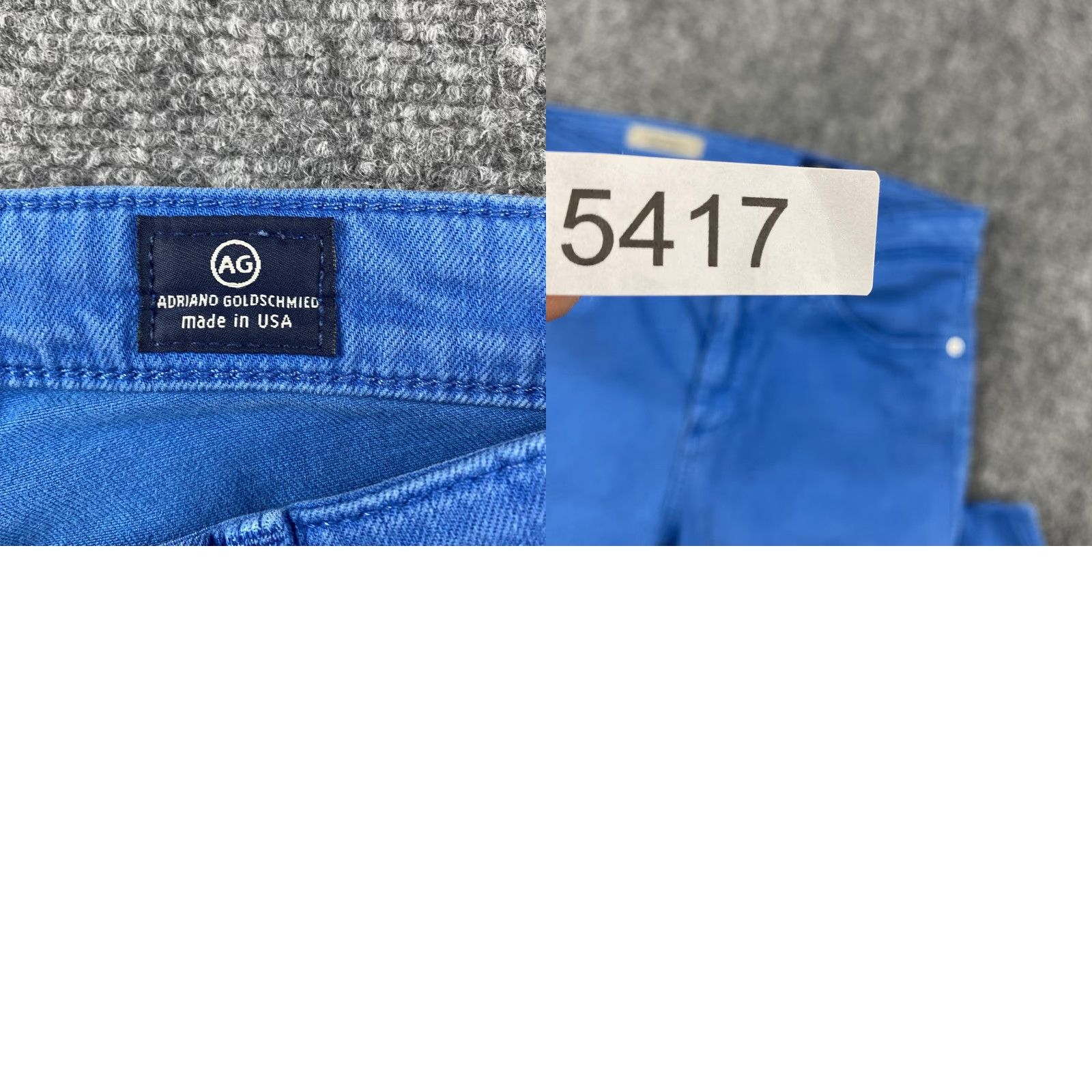 Vintage AG Adriano Goldschmied Jeans Womens 26R Blue The Prima Mid-Rise Skinny Made USA Size 26" / US 2 / IT 38 - 9 Thumbnail