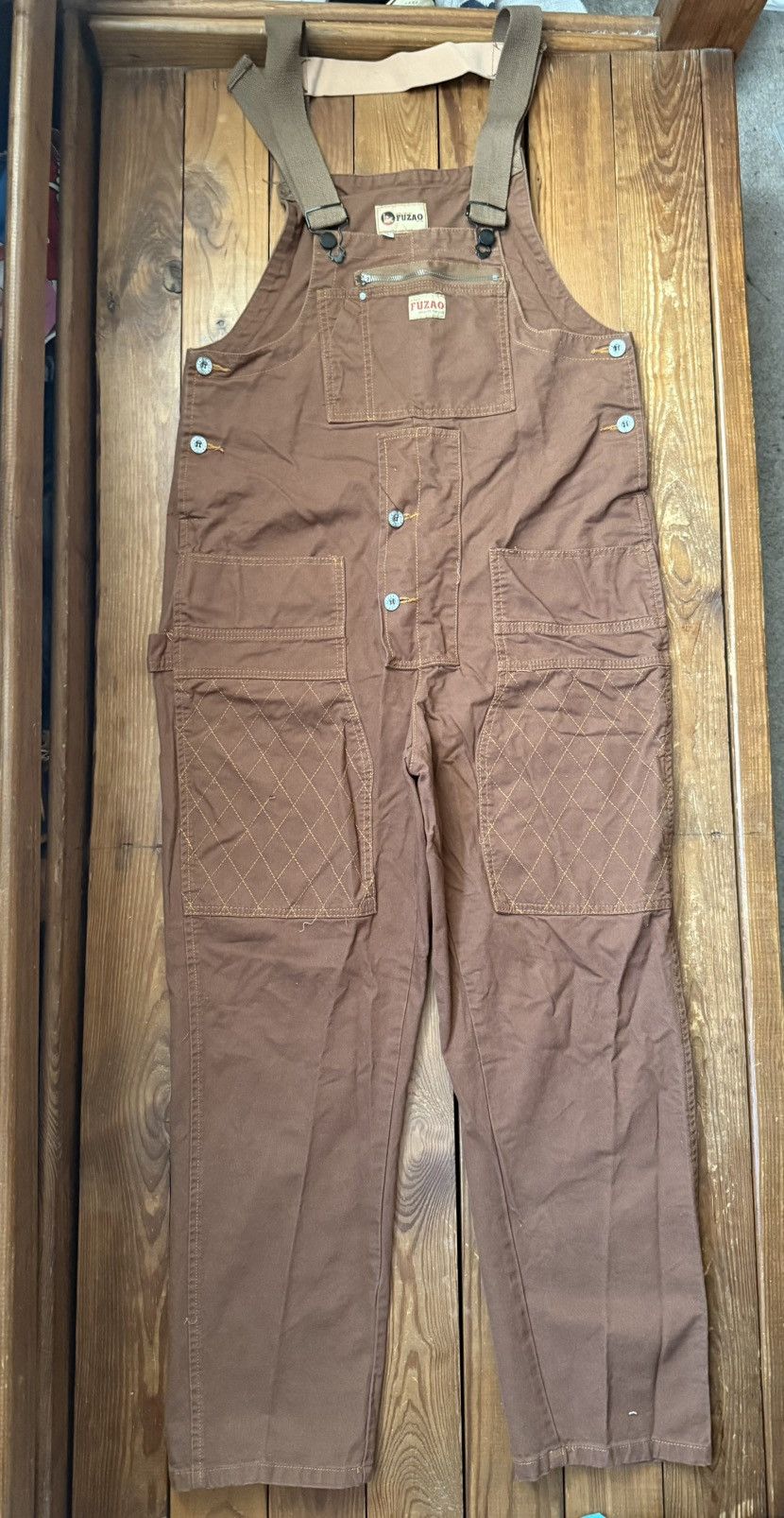 Nigel Cabourn nigel cabourn Fuzao Brown Double Knee Overalls | Grailed
