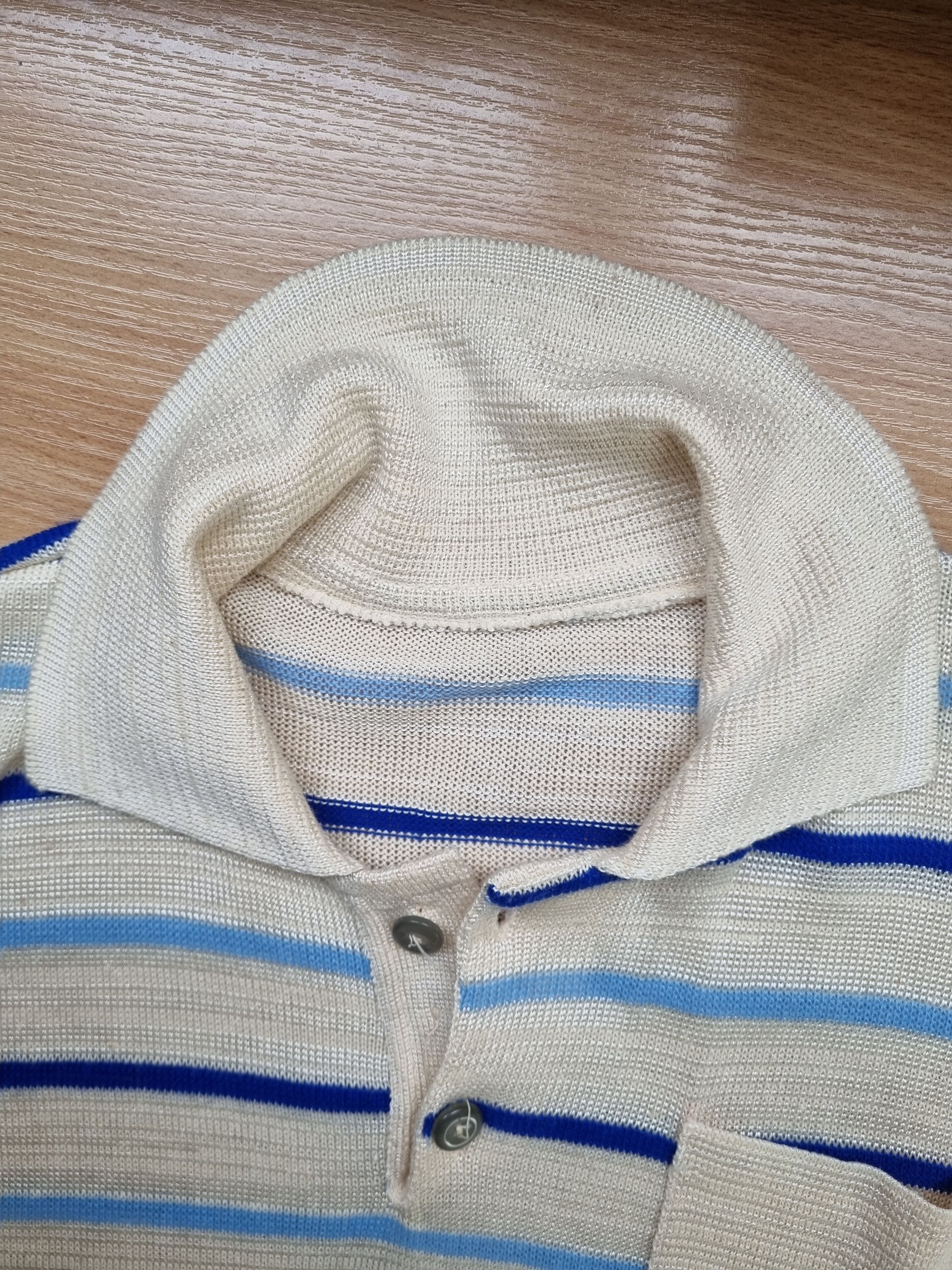 Vintage 90s Rare Knitted Vintage Polo Size US M / EU 48-50 / 2 - 14 Thumbnail