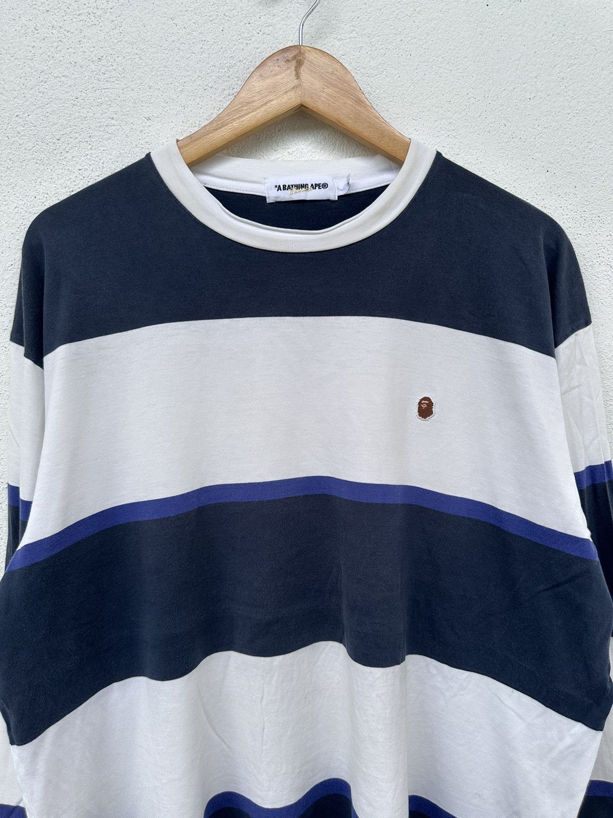 Nigo Bape Striped Long Sleeve Tee Size US XL / EU 56 / 4 - 2 Thumbnail