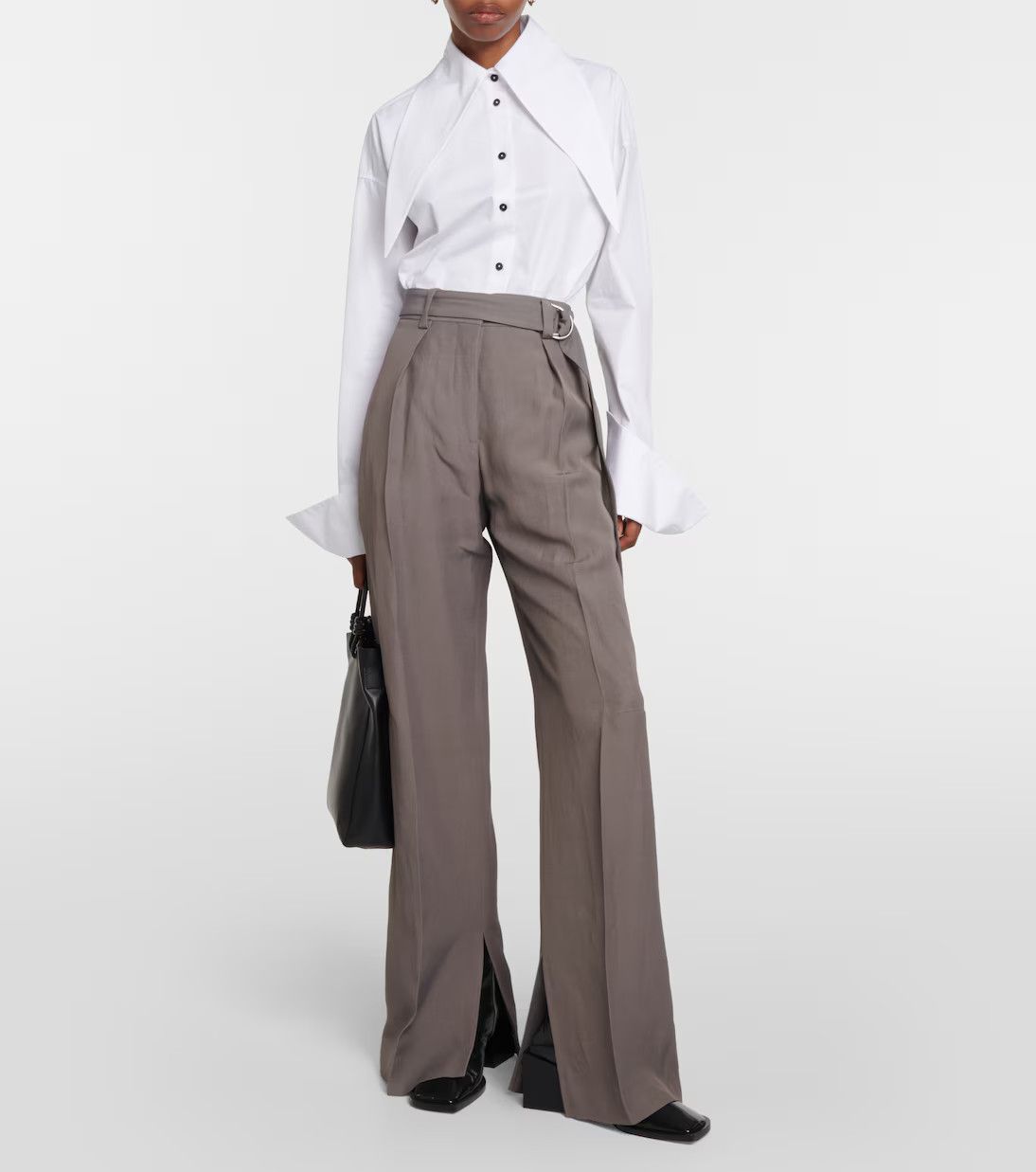 Jil Sander o1y1025 Casual Pant in Gray Size 28" / US 6 / IT 42 - 2 Thumbnail