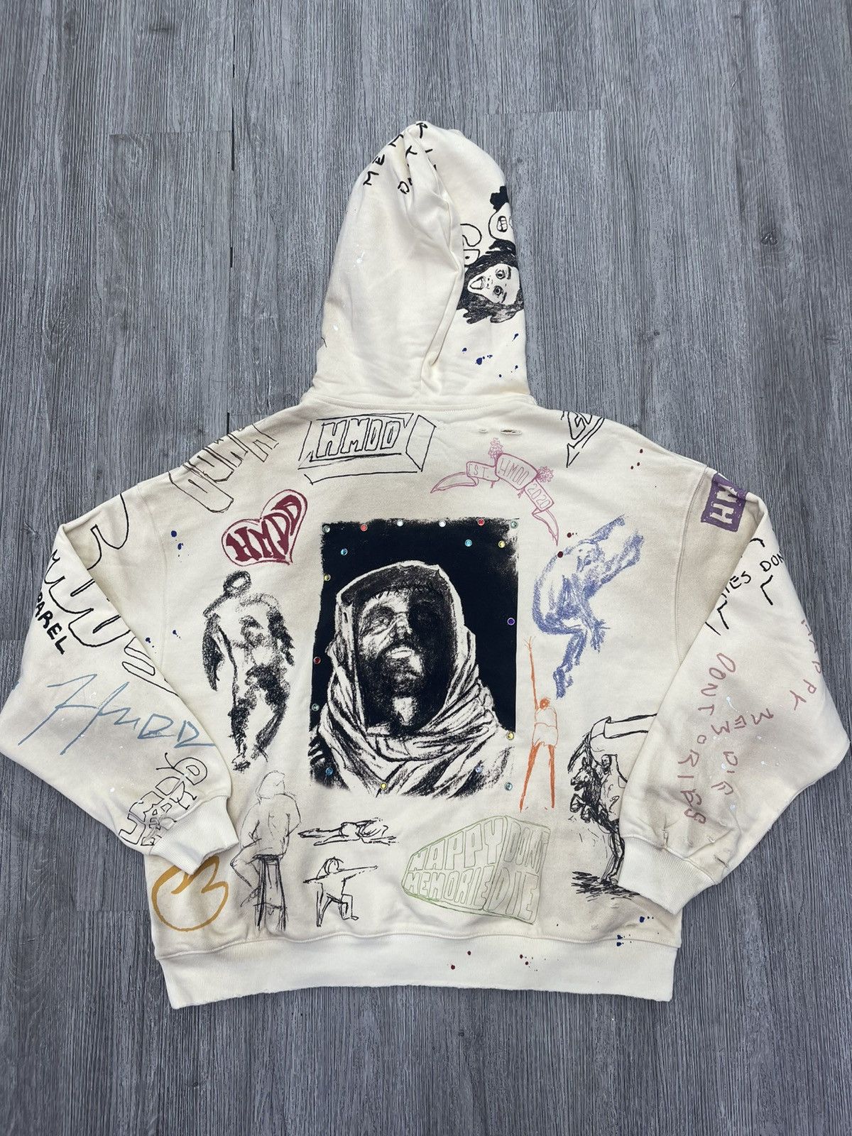 HMDD HMDD Sketch Hoodie ( cream) Size US XS / EU 42 / 0 - 2 Thumbnail