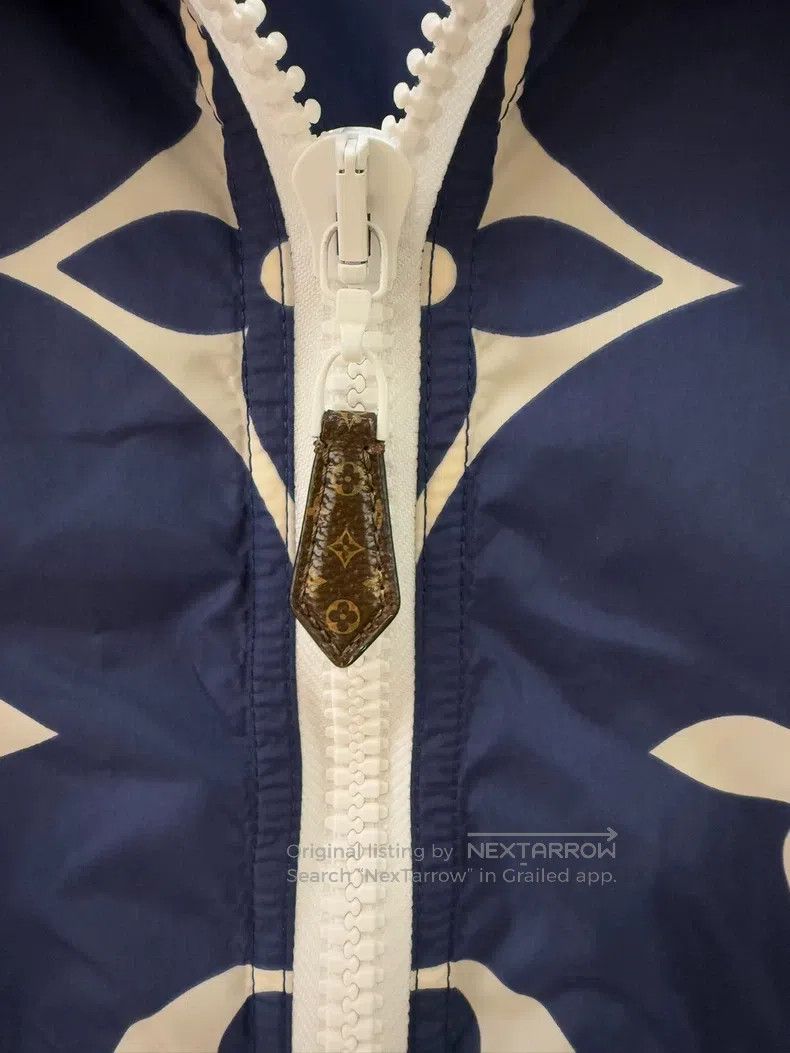 Louis Vuitton Louis Vuitton Blue Old Flower Full Print Trooper Jacket Size XXS / US 00 / IT 34 - 3 Thumbnail