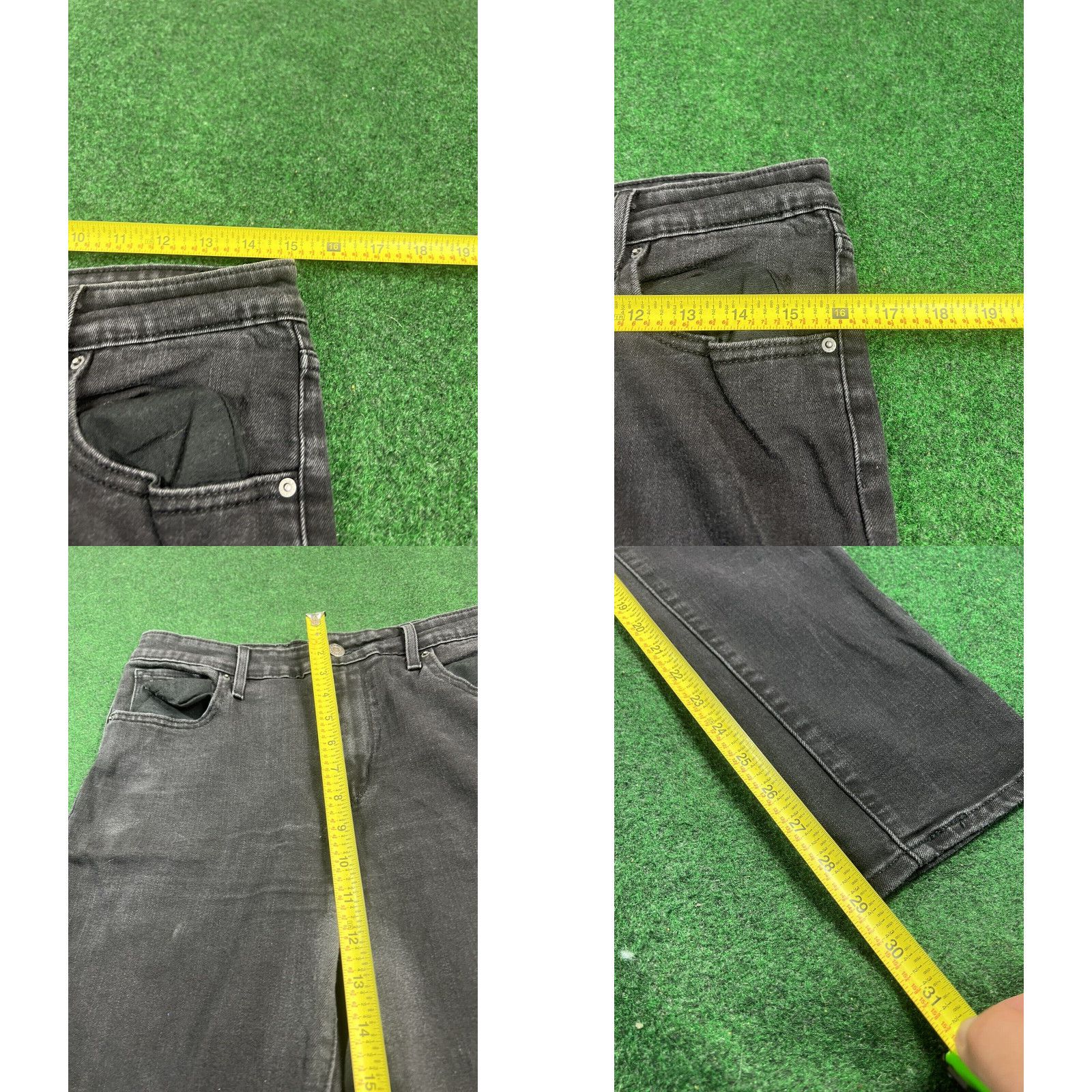 Levi's Levis 721 High Rise Skinny 32 Womens Jeans Black 2% Spandex Stretchy 30 Inseam Size 24" / US 00 / IT 34 - 8 Thumbnail