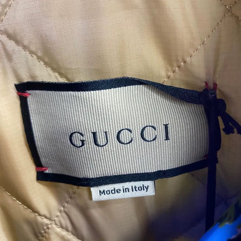Gucci Gucci The latest blue Hawaiian print pattern logo cotton ja Size US M / EU 48-50 / 2 - 3 Thumbnail