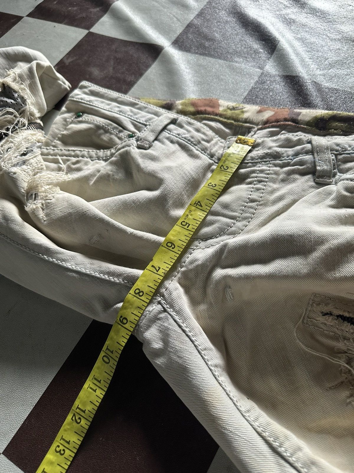 Designer Izreel Kazuhiro Takakuro distressed style sedi denim jeans Size US 34 / EU 50 - 21 Thumbnail