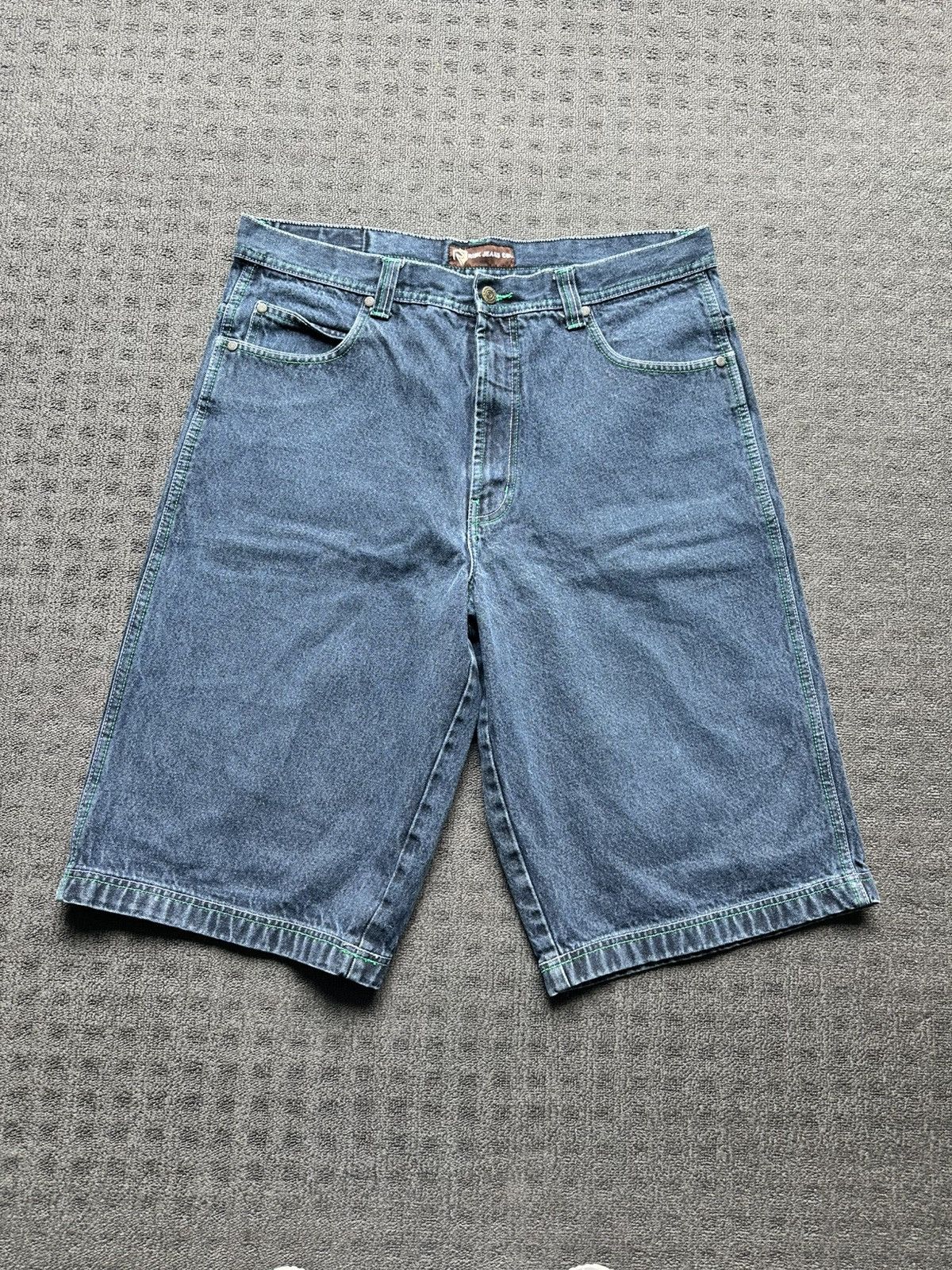 Other Baggy Denim Shirts w Green Stitching Size US 34 / EU 50 - 1 Thumbnail