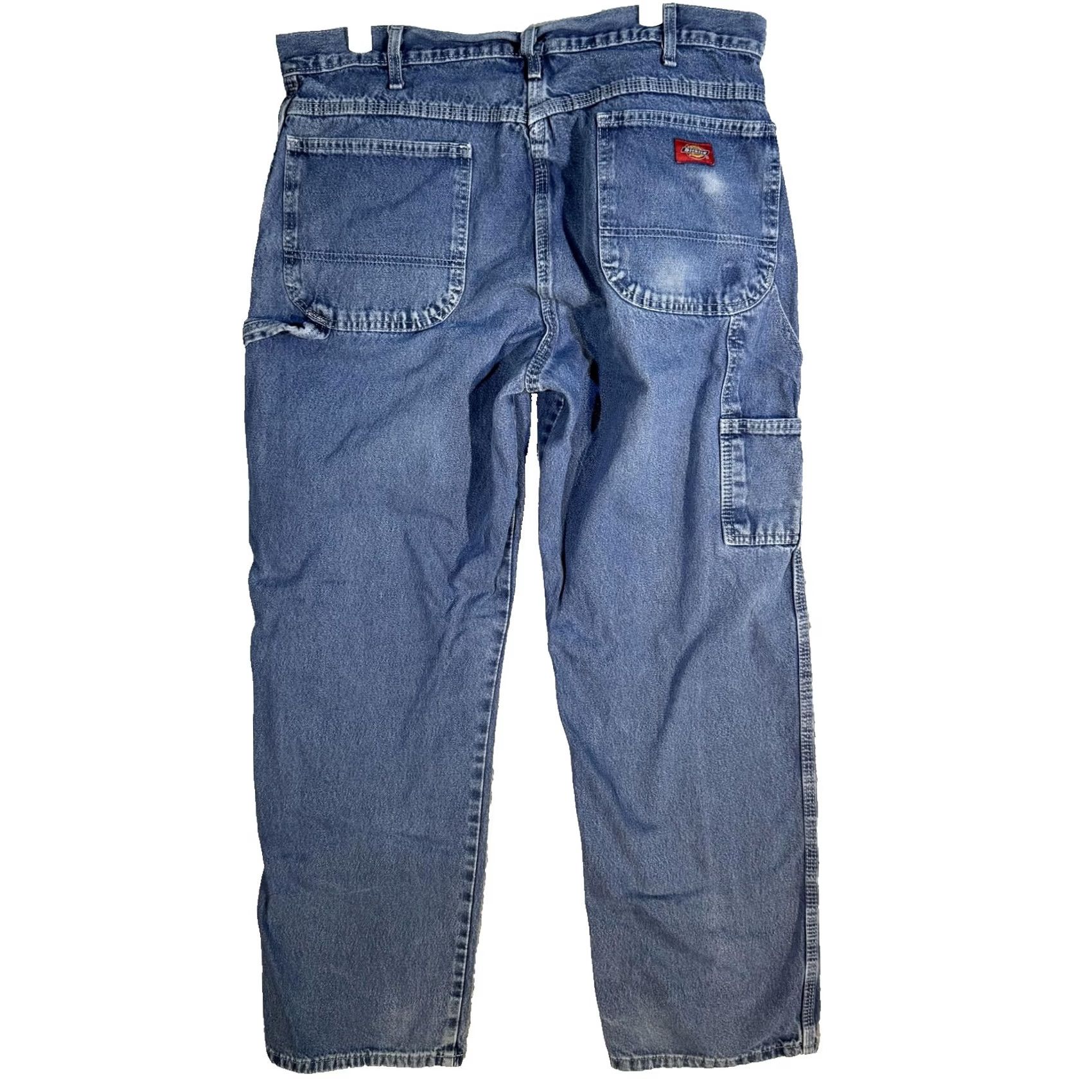 Dickies VINTAGE Dickies Jeans Mens 36x30 Blue Denim Carpenter Workwear Utility Pants 90s Mens Jeans Size US 36 / EU 52 - 2 Thumbnail