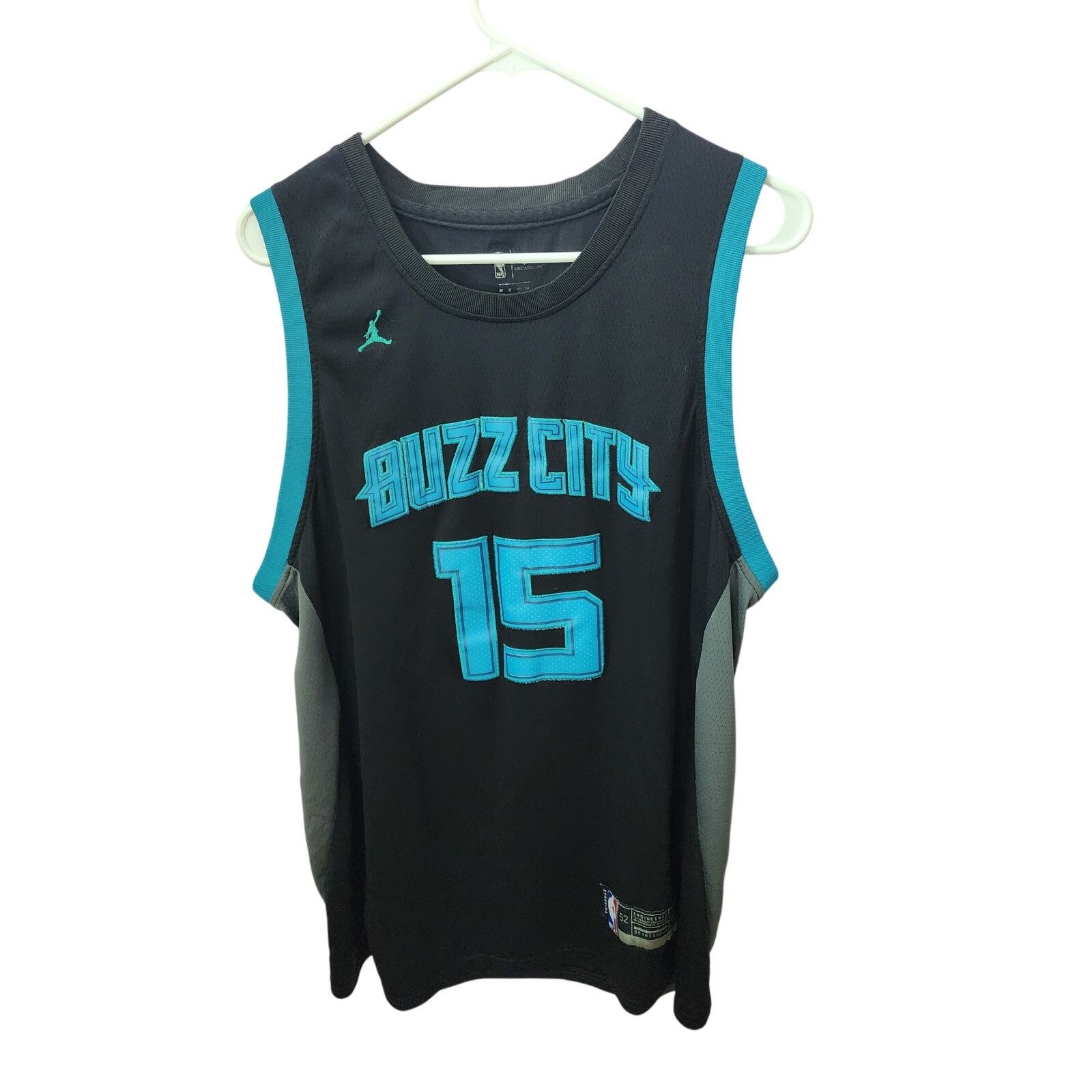 Nike Charlotte Hornets Walker Jordan Jersey Dri Fit Buzz City Size US XL / EU 56 / 4 - 1 Thumbnail