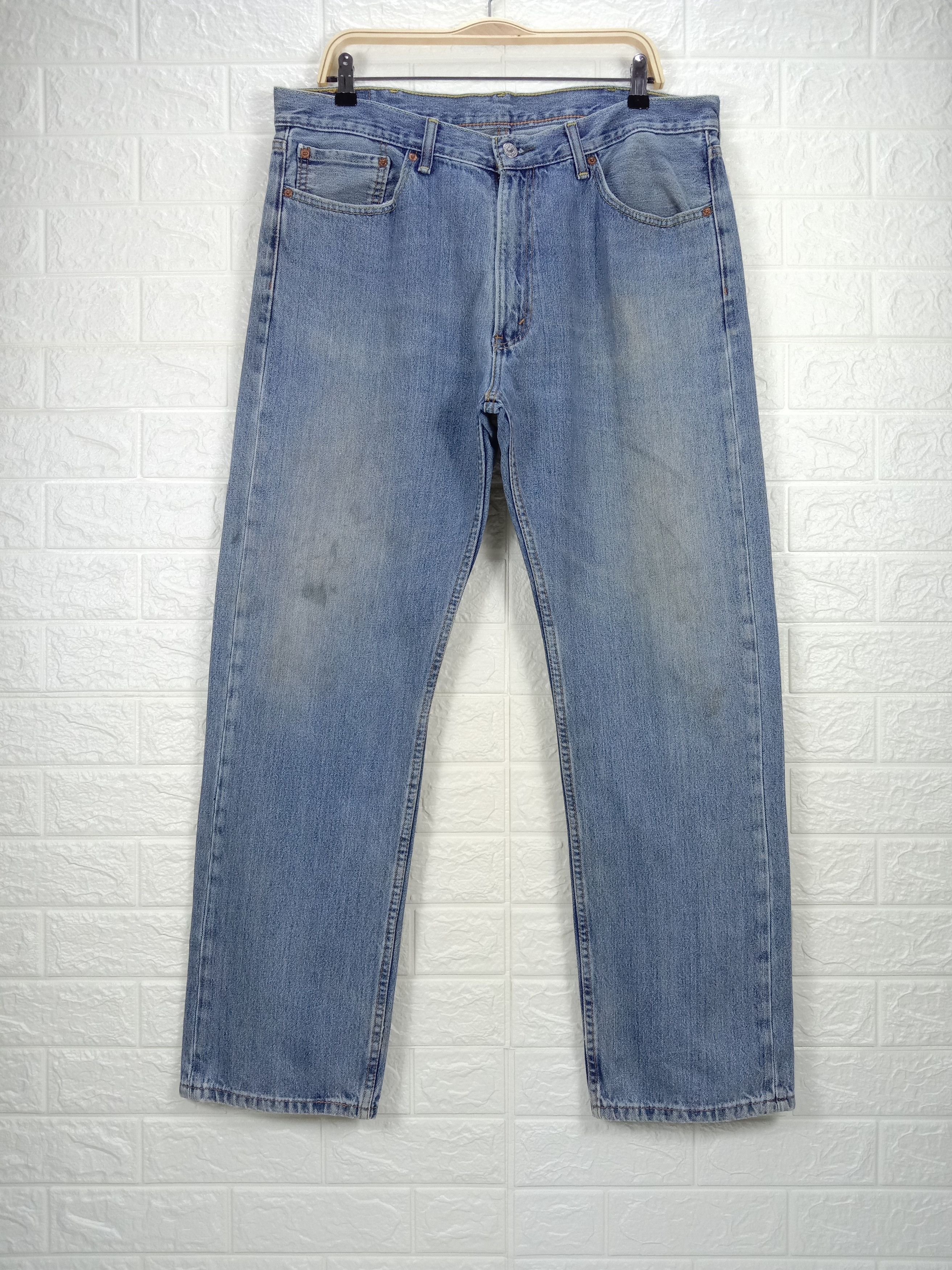 Levi's Vintage Levi's 505 Jeans Blue Wash Distressed Denim Size US 38 / EU 54 - 1 Thumbnail