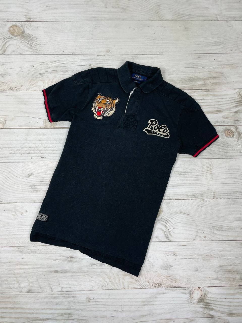 Polo Ralph Lauren Vintage Polo Ralph Lauren Football Tiger Rugby Shirt Y2K Size US S / EU 44-46 / 1 - 1 Thumbnail